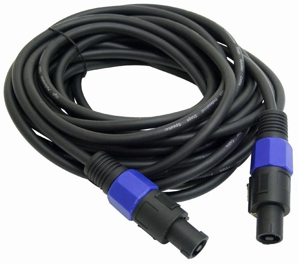 OL-SPK6, kabel głośnikowy, 5,8 mm, DJ PA, głośnik do profesjonalnych zastosowań z Speakon, cichy, 6 metrów