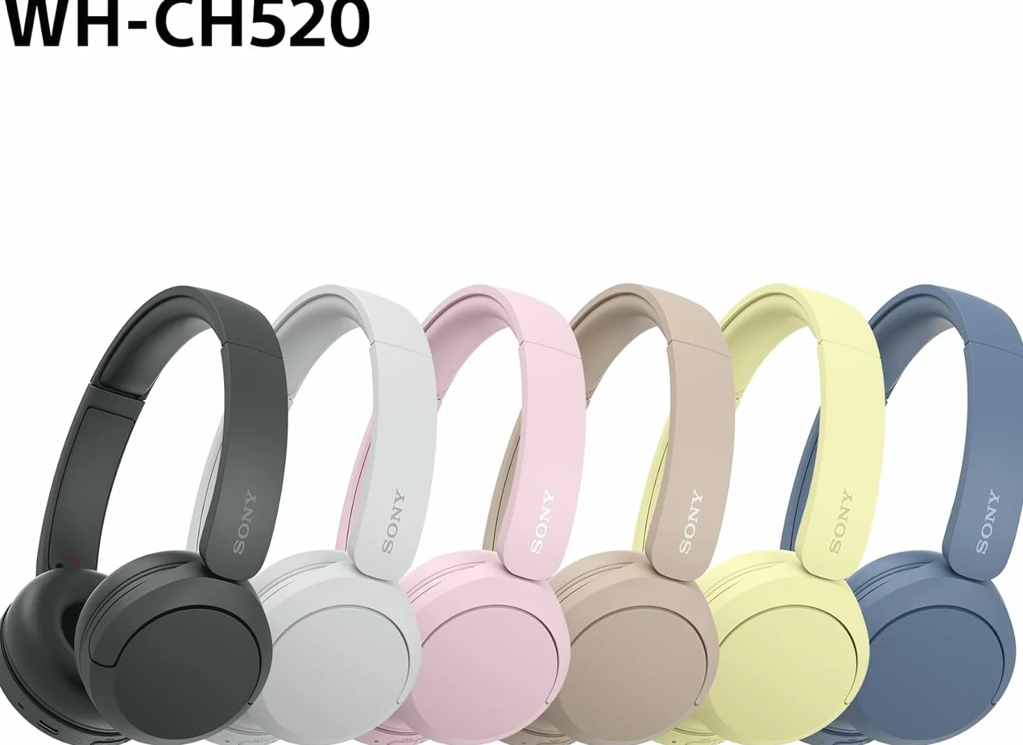 Sony WHCH520L.CE7 Słuchawki, Niebieski