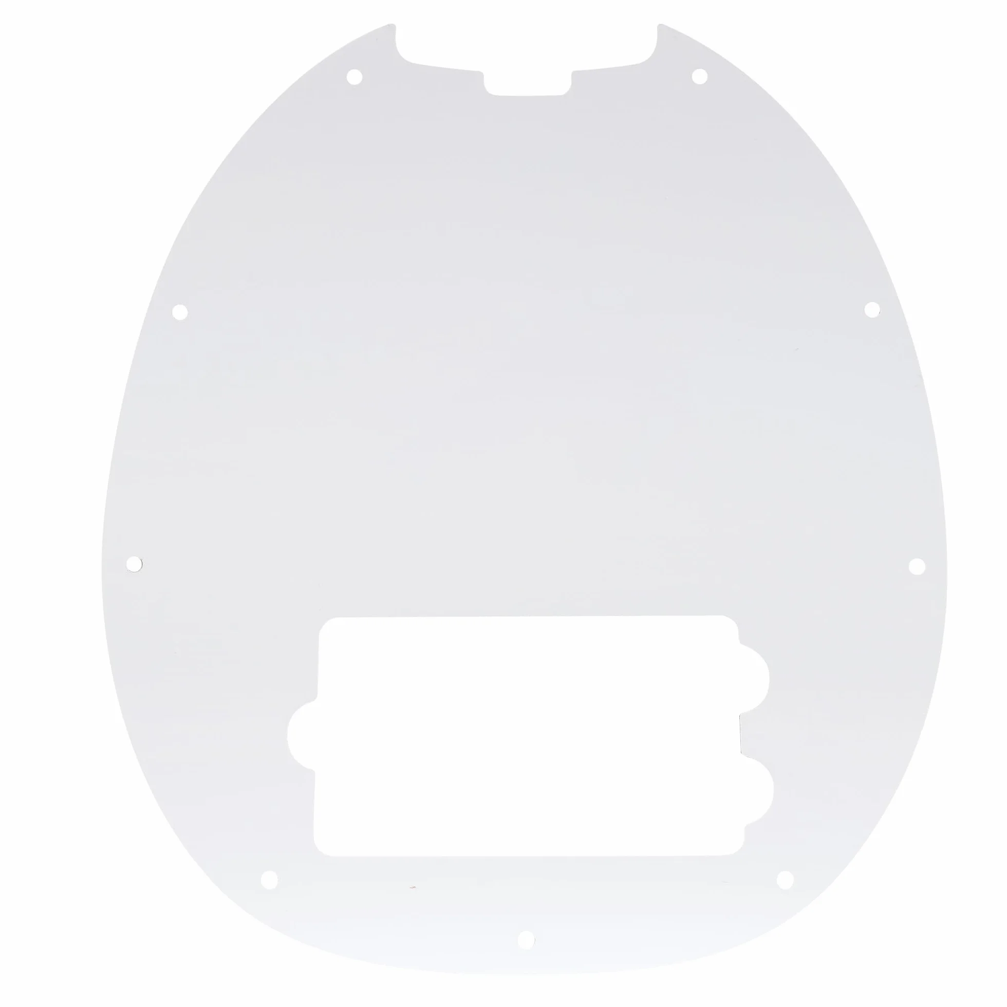 Musiclily 9 Otworów Pickguard Basu do 4-strunowy Music man Stingray Bass, 4 warstwowy White Pearl