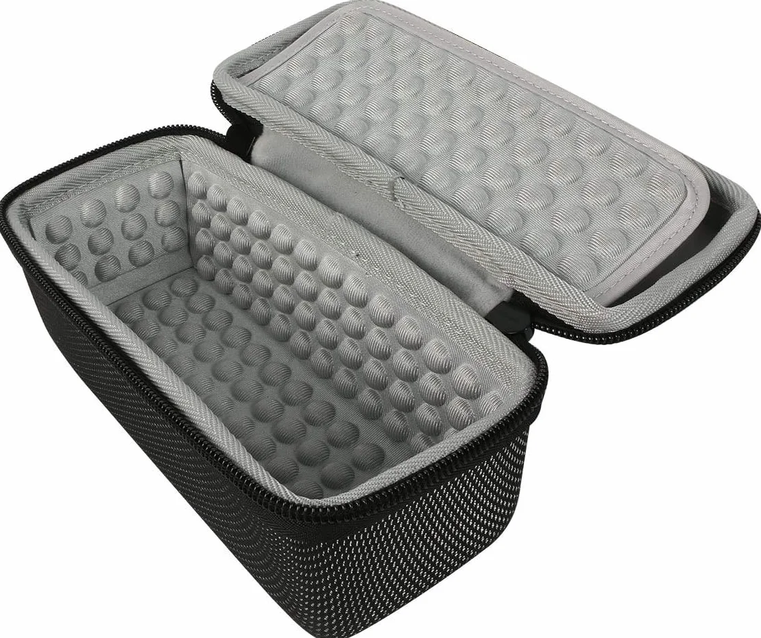 co2CREA Twarde etui ochronne do JBL Flip 6 Flip 5, głośnik Bluetooth, przenośny, wodoszczelny, tylko pokrowiec ochronny, czarny + szary wewnątrz, for Flip 3/4/5/6, walizka na bagaż