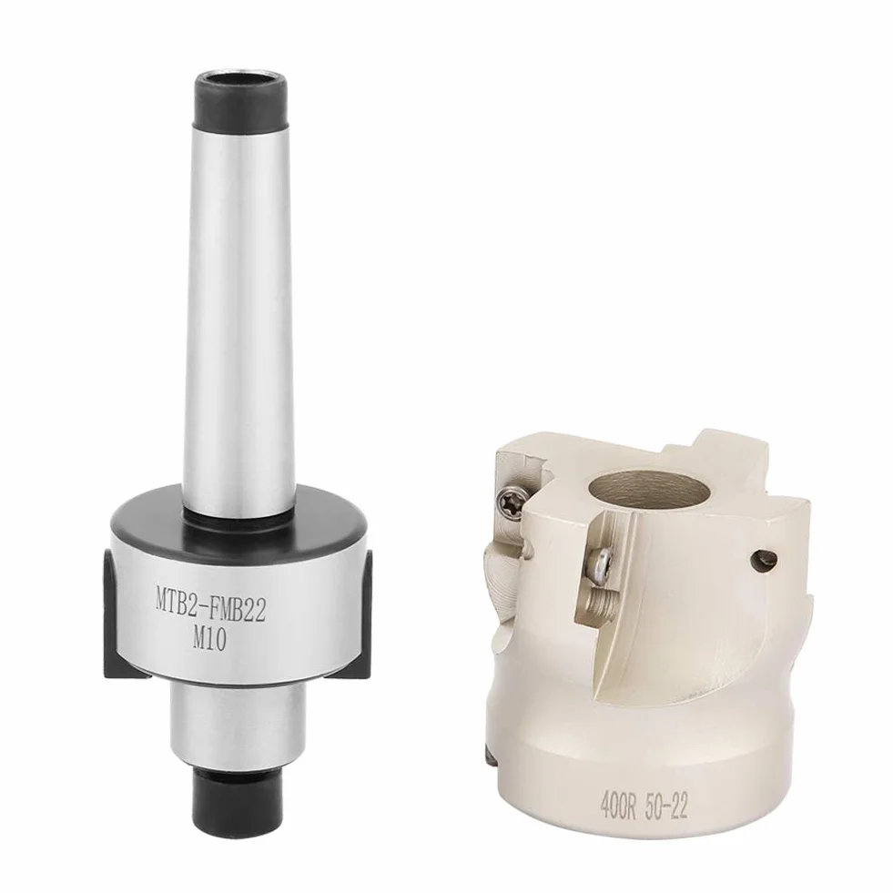 Frez Czołowy, Przedłużenie z Chwytem Prostym MT2-FMB22 +400R -50-22 Głowica Frezarska z 10 Ostrzami CNC Apmt1604, Narzędzia Tokarskie
