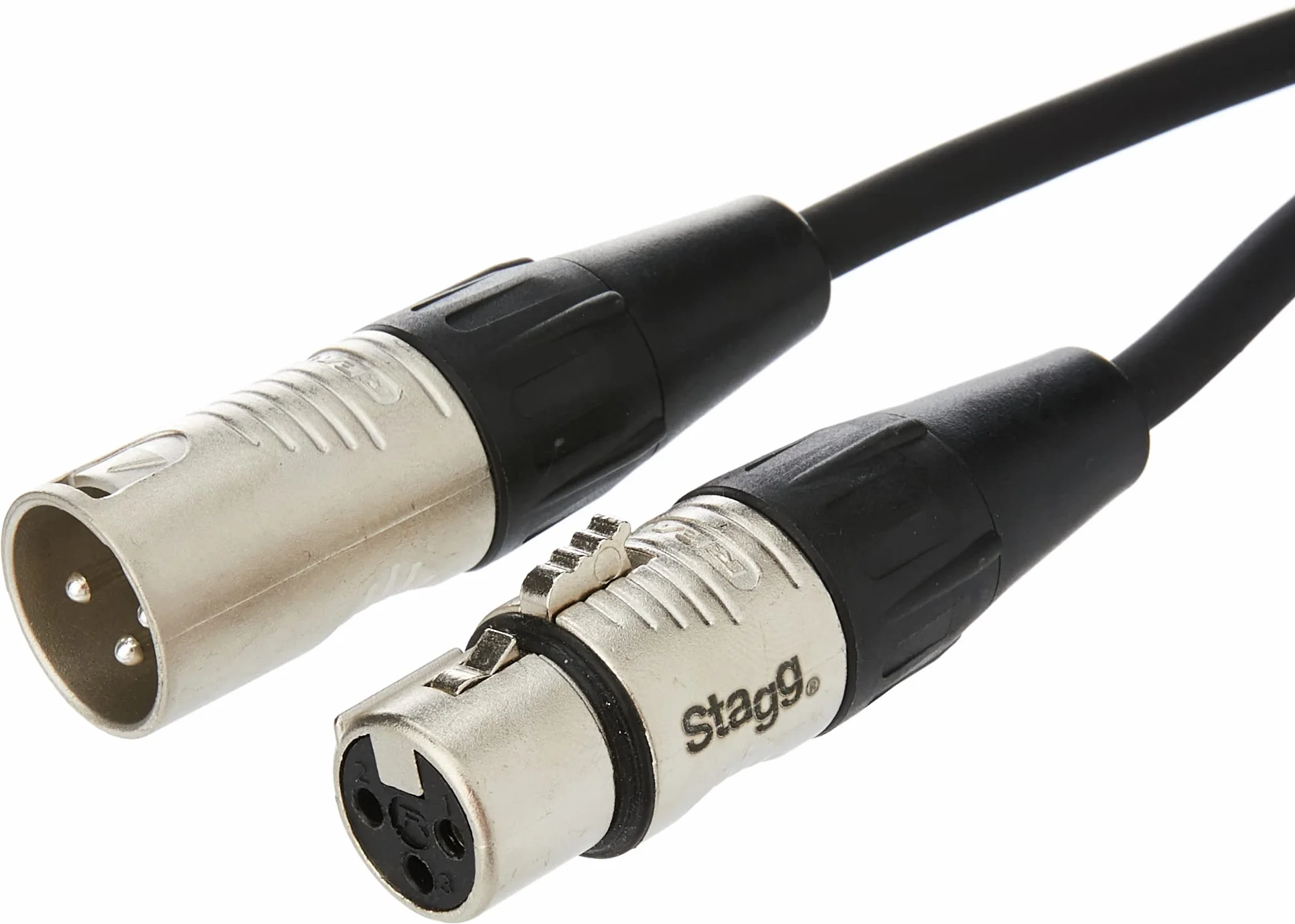 Stagg Npc030Xmxfr Kabel Krosowy, Czarny, 30 cm