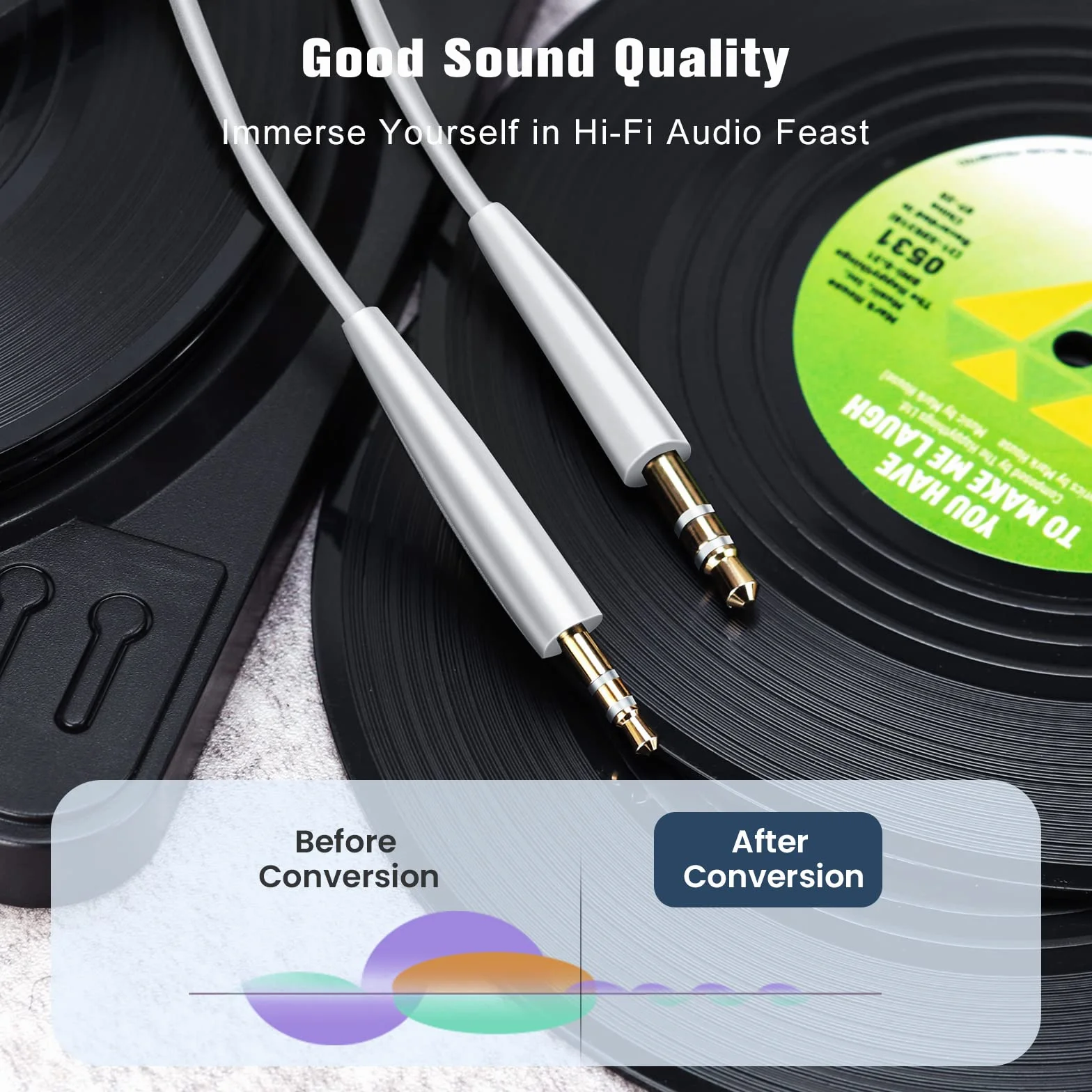 kabel przedłużający słuchawki kompatybilny z Bose QC45 QC35 QC25 700 OE2 JBL T500BT T450BT AKG Y40 Y50 Y45 słuchawki, 2,5mm do 3,5mm wymienny audio, biały