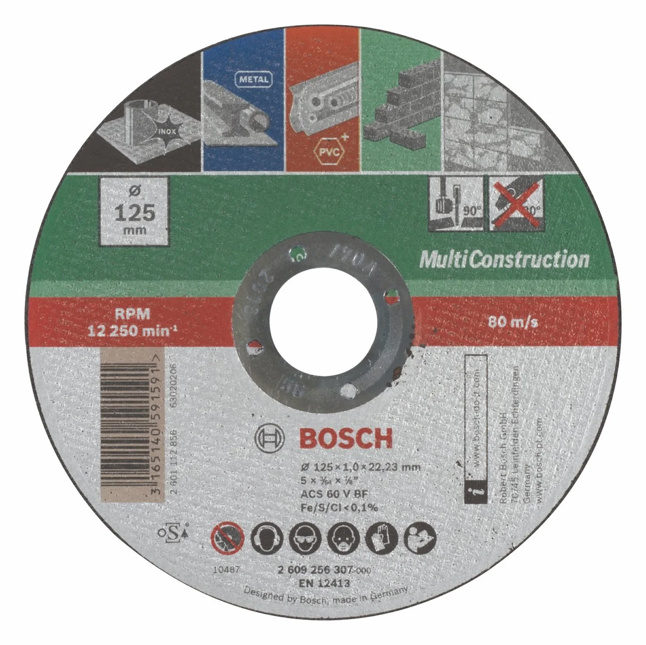 Bosch Accessories TARCZA TNĄCA Ø 125 X22,23 X1,0MM PROSTA