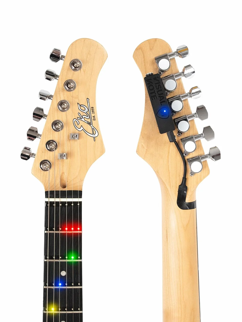 Zestaw do nauki gitary LED RGB, kompatybilny z elektrycznymi i akustycznymi 648 mm