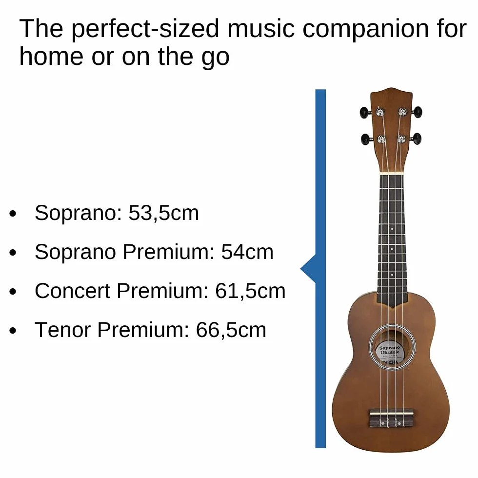 Cascha Soprano zestaw ukulele z torbą, 3 struny Picks and Eagle, brązowy