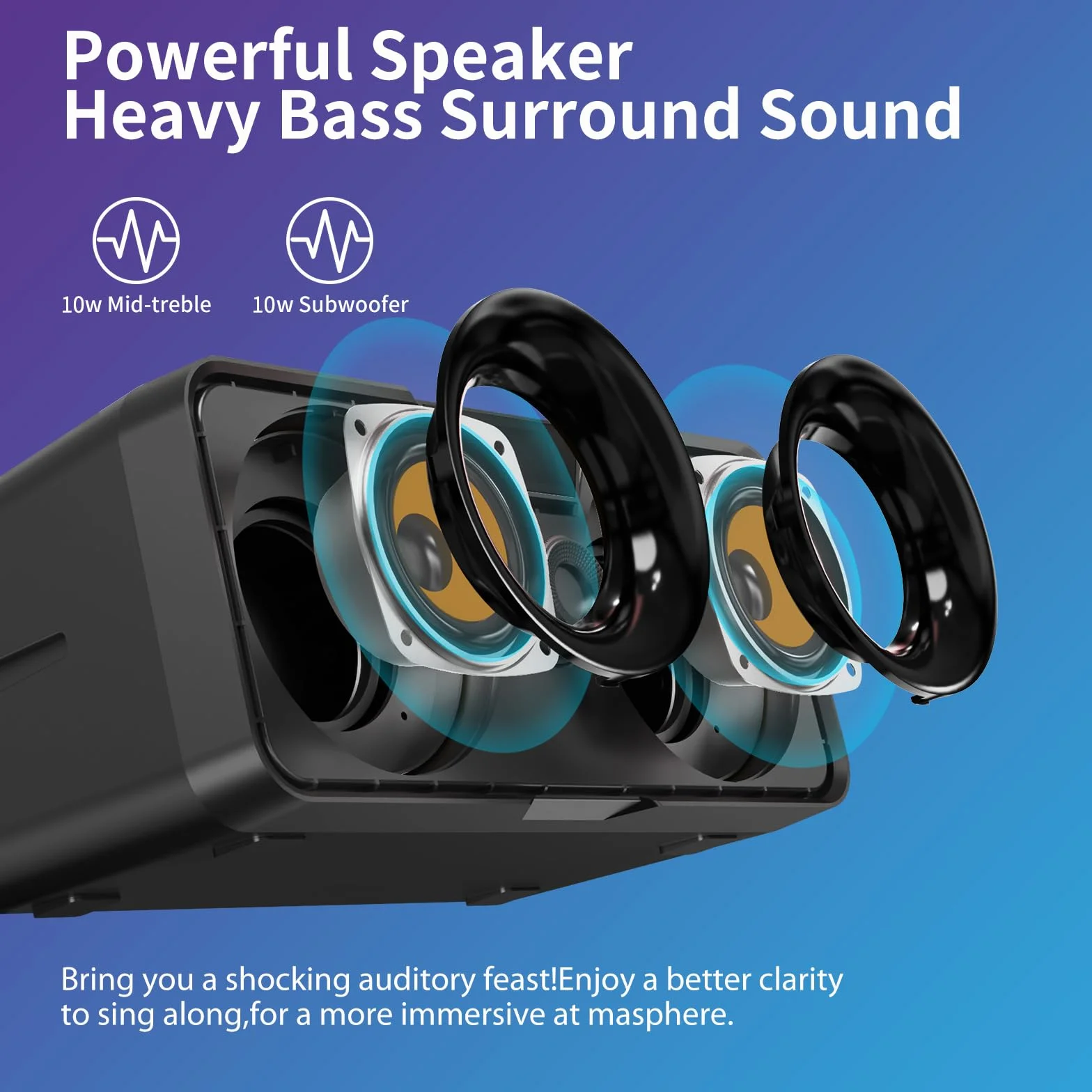 Maszyna do karaoke dla dorosłych i dzieci z 2 mikrofonami bezprzewodowymi UHF,przenośny głośnik Bluetooth PA z oświetleniem imprezowym LED na imprezę domową,piknik,samochód,prezenty urodzinowe