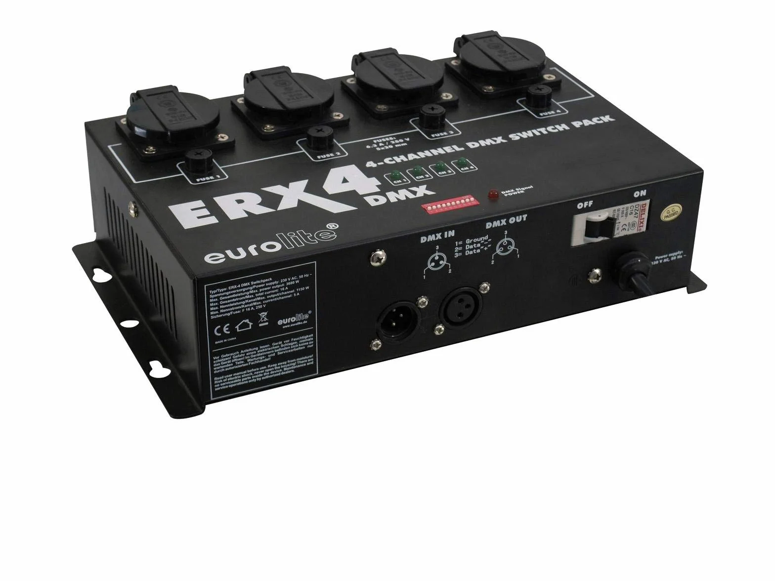 Eurolite ERX-4 DMX Switchpack 4-Channel for LED Effekte - Switchpack