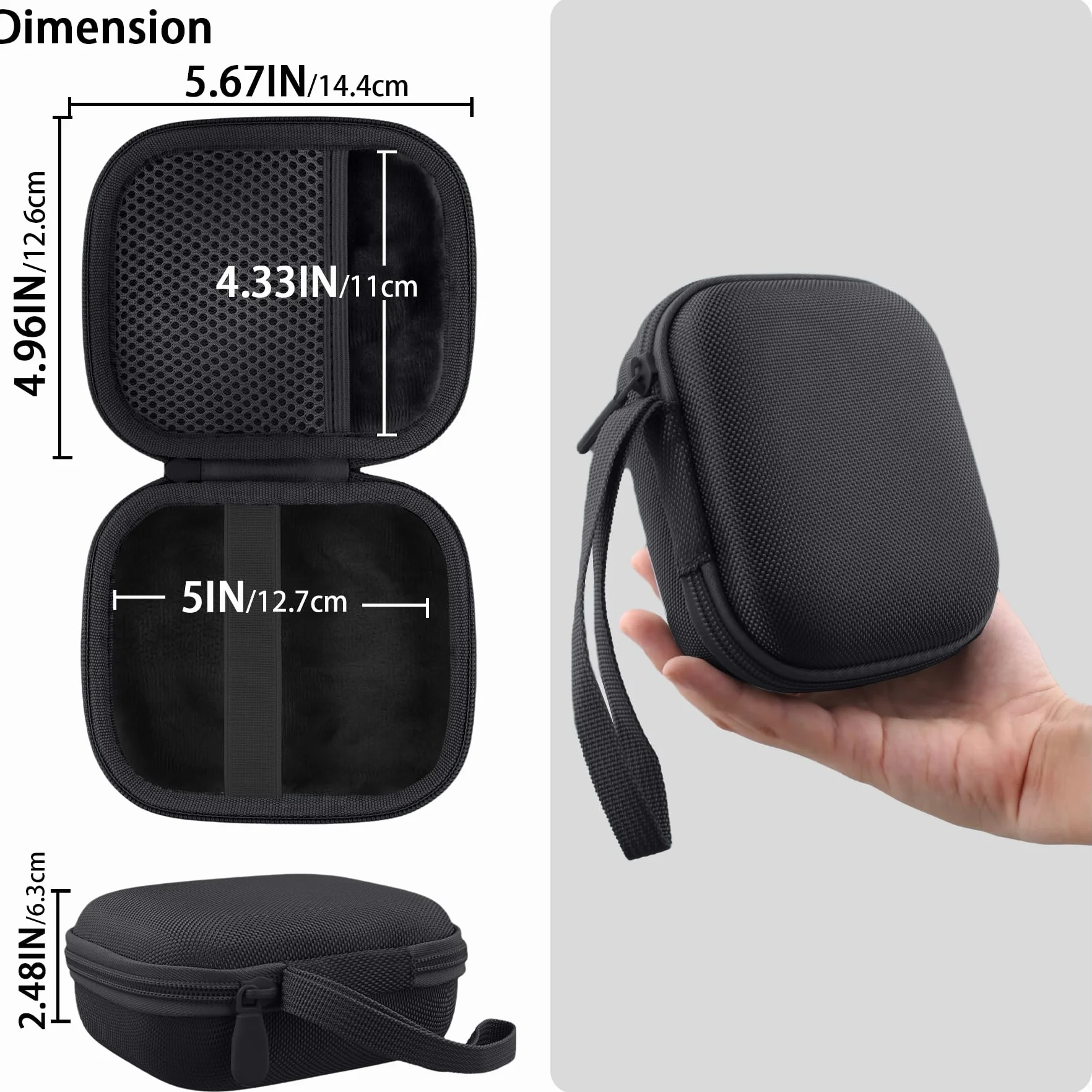 co2CREA Twardy futerał podróżny do głośnika Bose SoundLink Micro Bluetooth