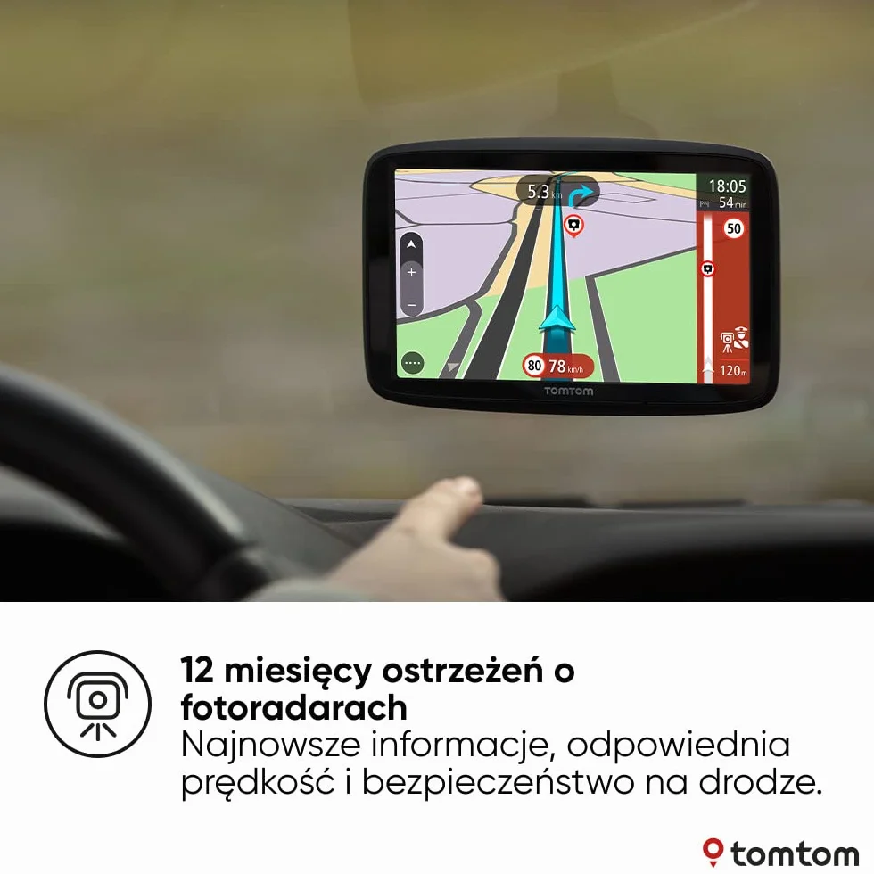 TomTom GO Navigator Nawigacja samochodowa (6-calowy ekran, aktualne informacje drogowe i ostrzeżenia o fotoradarach na okres próbny, mapy świata, aktualizacje przez sieć Wi-Fi)