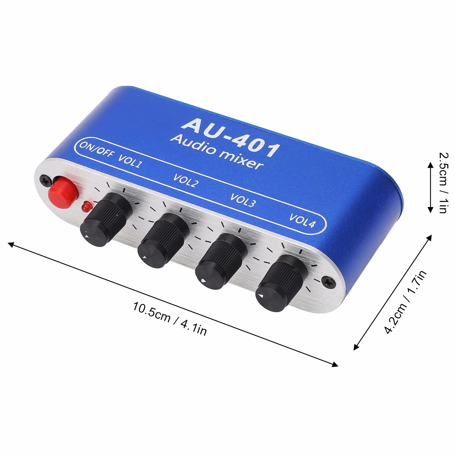 4 Wejście 1 Wyjście Mikser Stereo Mikser Dźwięku Mikser Liniowy Wzmacniacz Słuchawkowy DC 5-12V 3.5mm Jack Wysoki Prąd 15mA