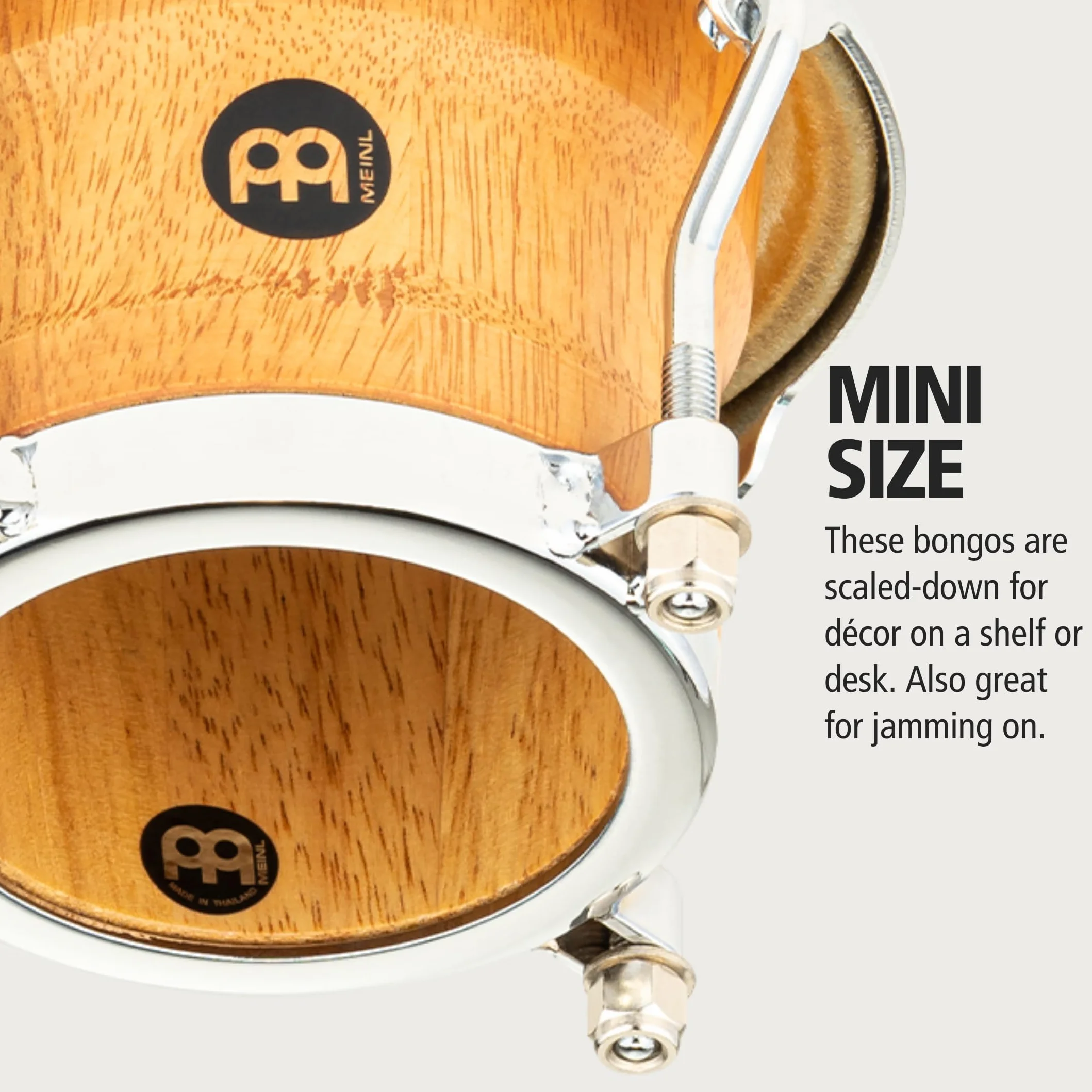 Meinl Mini Bongos FWB100 3 1/2"+4 1/4" Super Natural Bongo