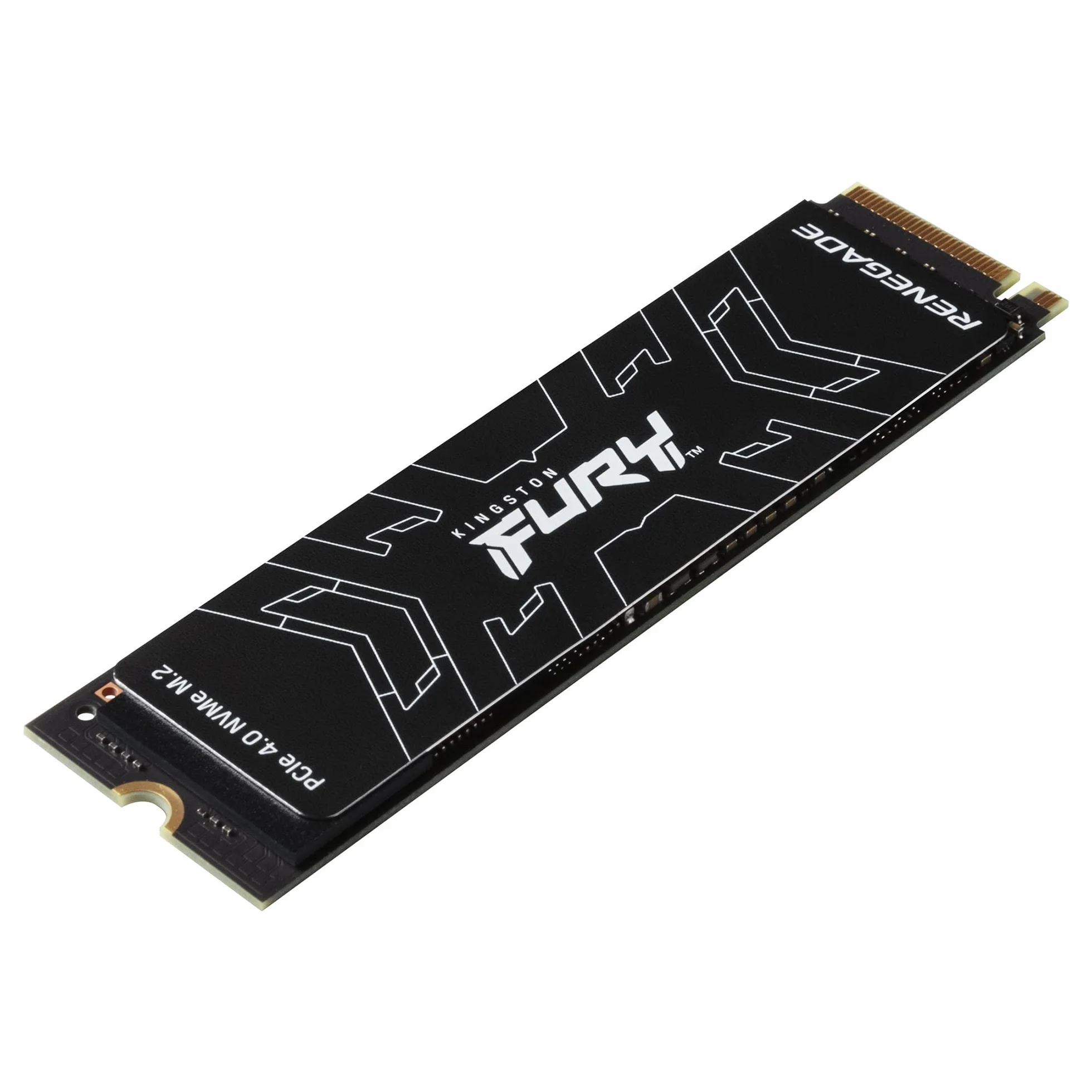 Kingston FURY Renegade PCIe 4.0 NVMe M.2 SSD dla graczy, entuzjastów i zaawansowanych użytkowników - SFYRD/2000G, Czarny