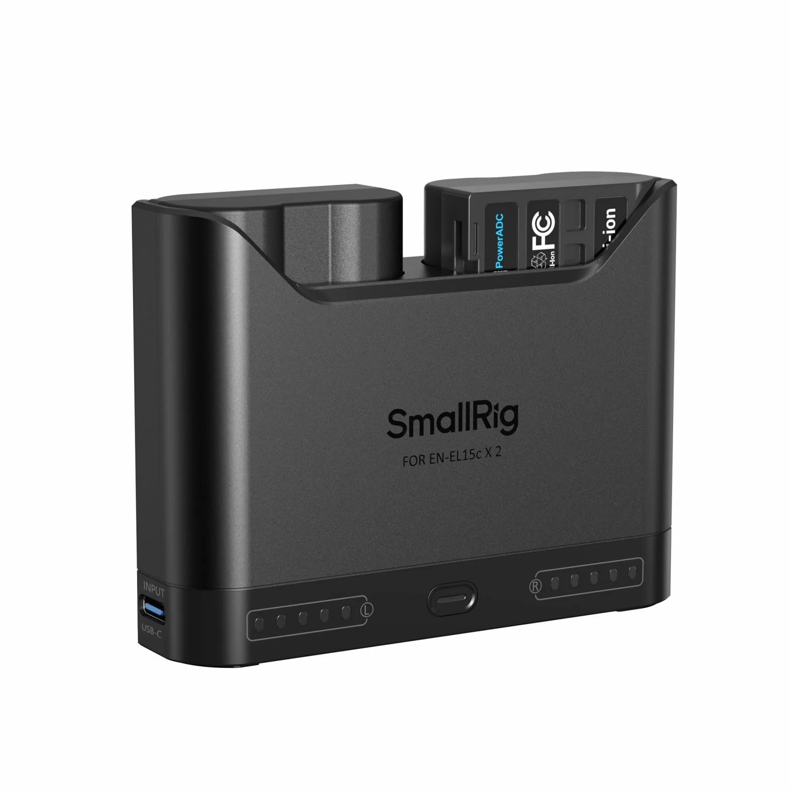 SMALLRIG Zestaw akumulatorów EN-EL15c do Nikon, ładowarka dwugniazdowa 22,5 W, akumulatory 1940 mAh, w pełni kompatybilny z do Nikon ZR, Z6III, Zf, Z8, Z7II, Z7, Z6II, Z6, D850, D810, D780, D750-5486