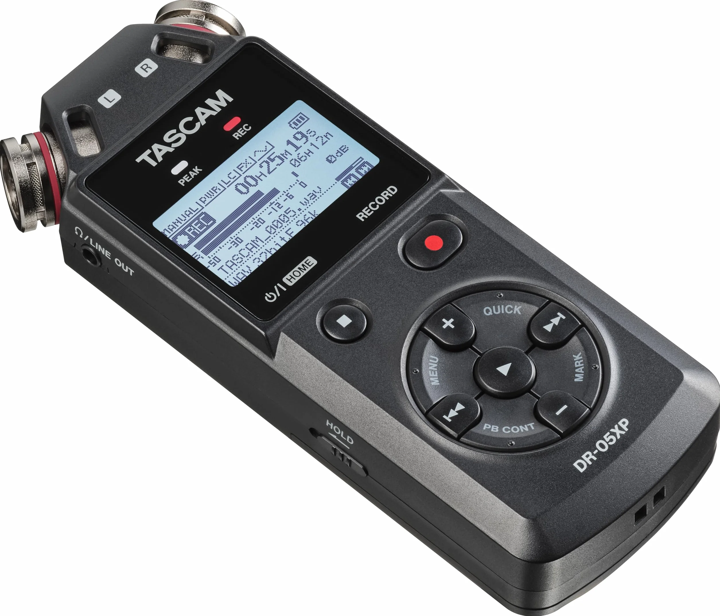 Tascam DR-05XP - 2-kanałowy 32-bitowy przenośny przenośny rejestrator ręczny z interfejsem audio USB-C
