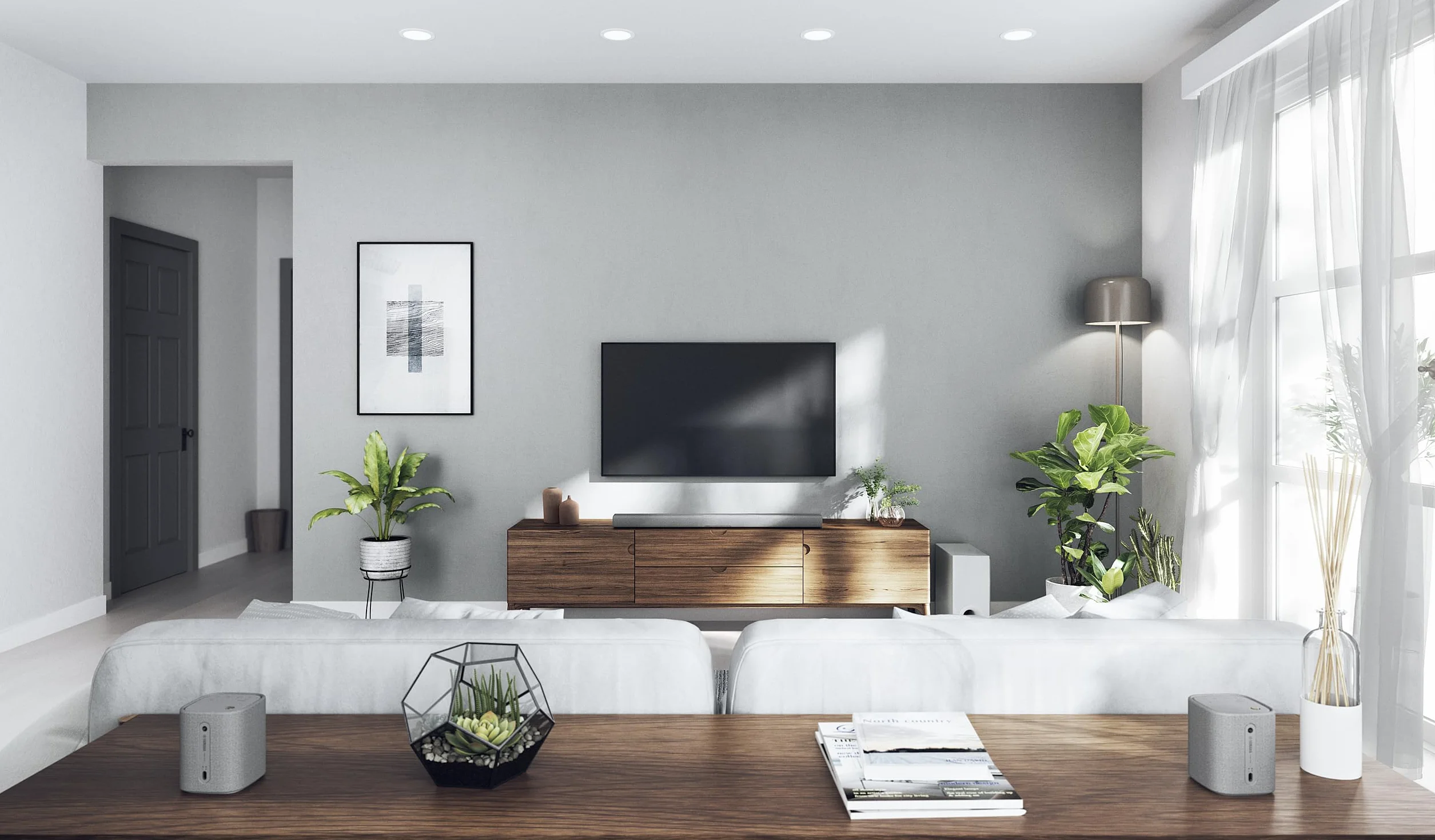 Yamaha TRUE X BAR 40A Soundbar głośnik telewizyjny z wbudowanym Dolby Atmos, subwooferem i Alexa, jasnoszary