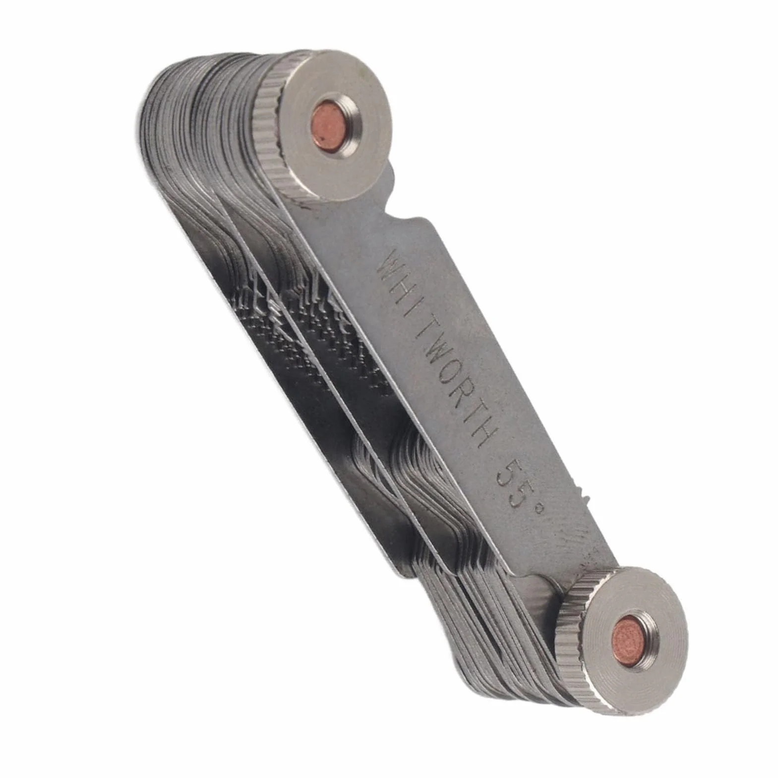 51/52 Stücke Edelstahl Schraube Pitch 60 und 55 Grad Gewinde Plug Gage Messwerkzeug Metrisch + imperial (52 stück)(Metric+ imperial (52pc))