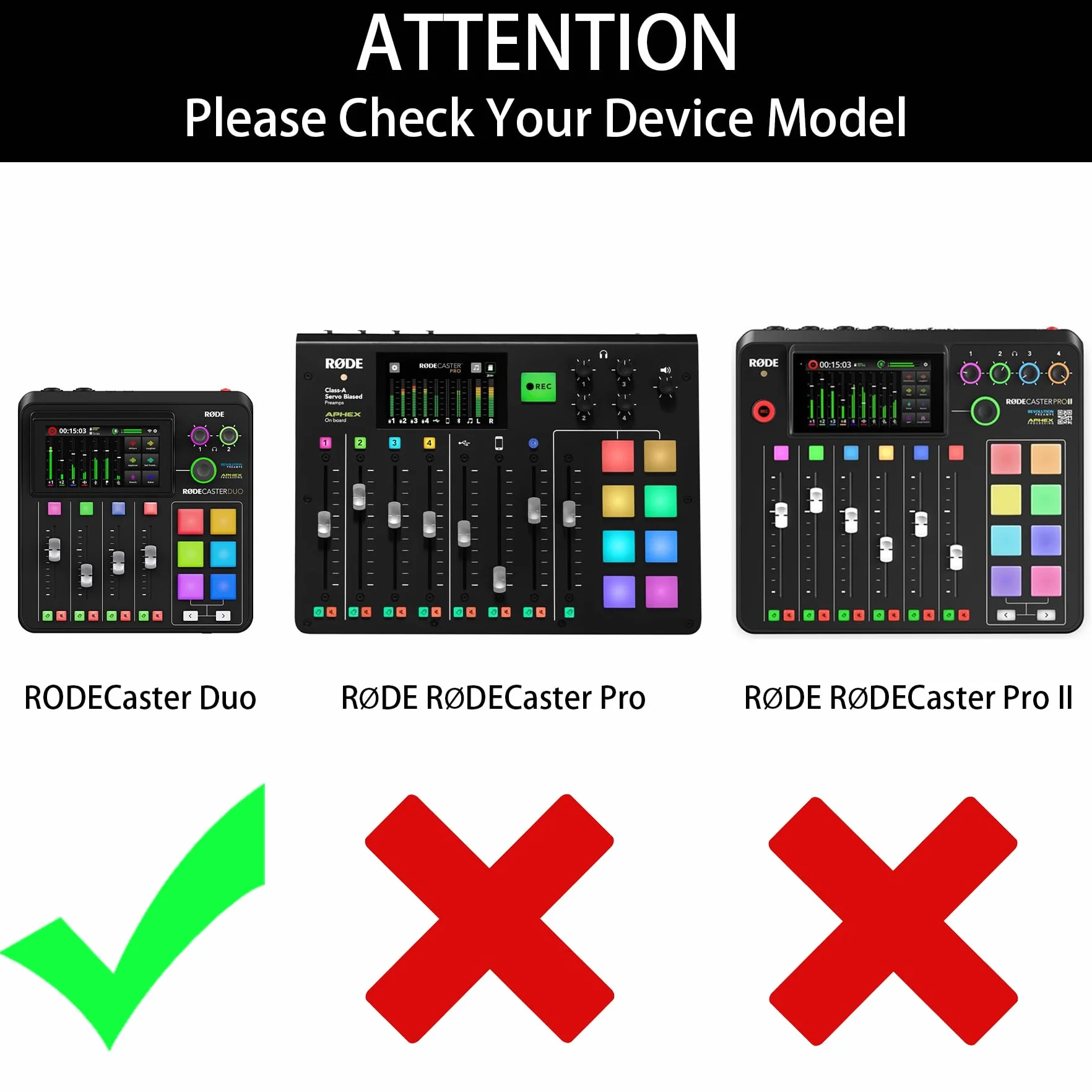 Khanka Twardy futerał do przenoszenia kompatybilny z RØDECaster Pro II, Czarny