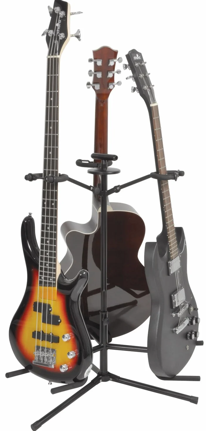 Chord | Potrójny stojak na gitarę z podparciem szyi