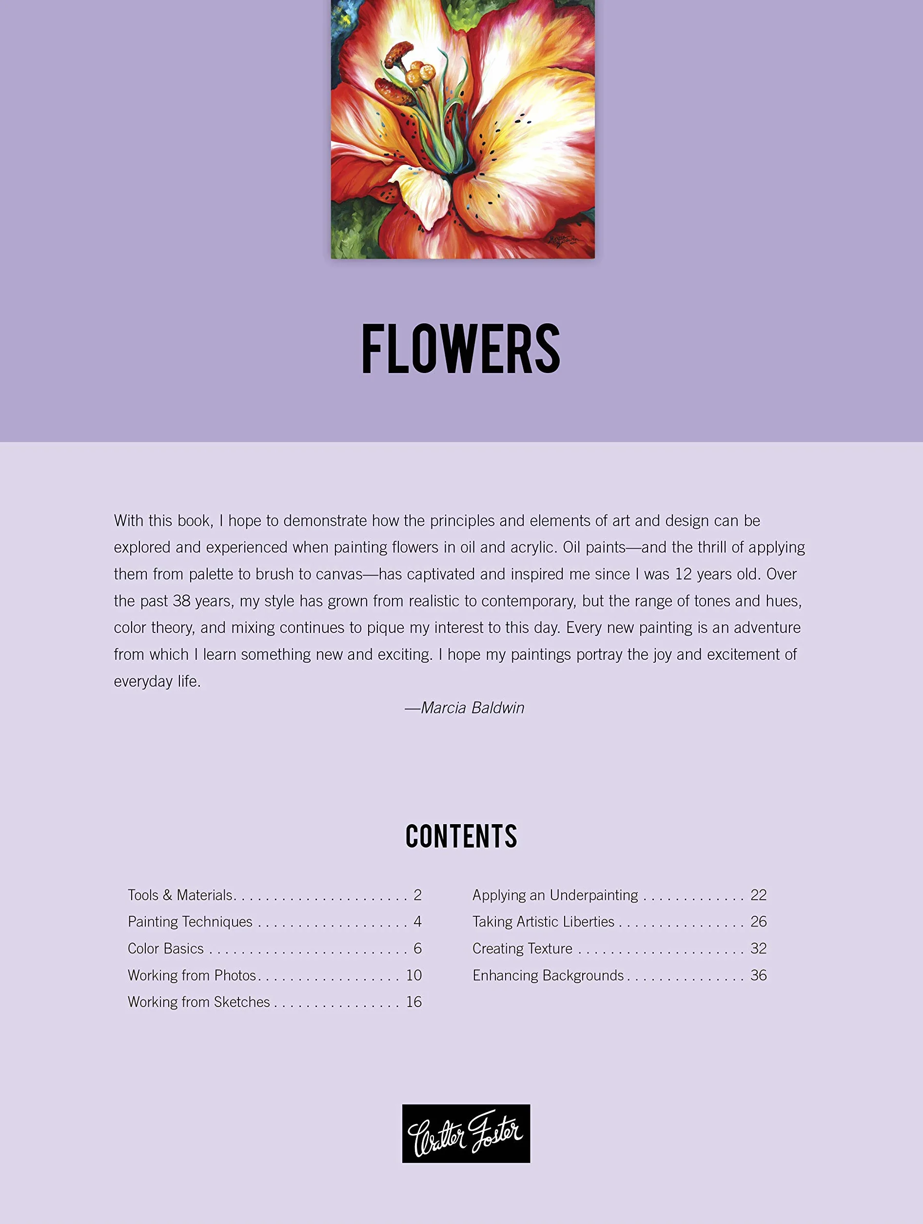 Oil & Acrylic: Flowers: Learn to paint step by step