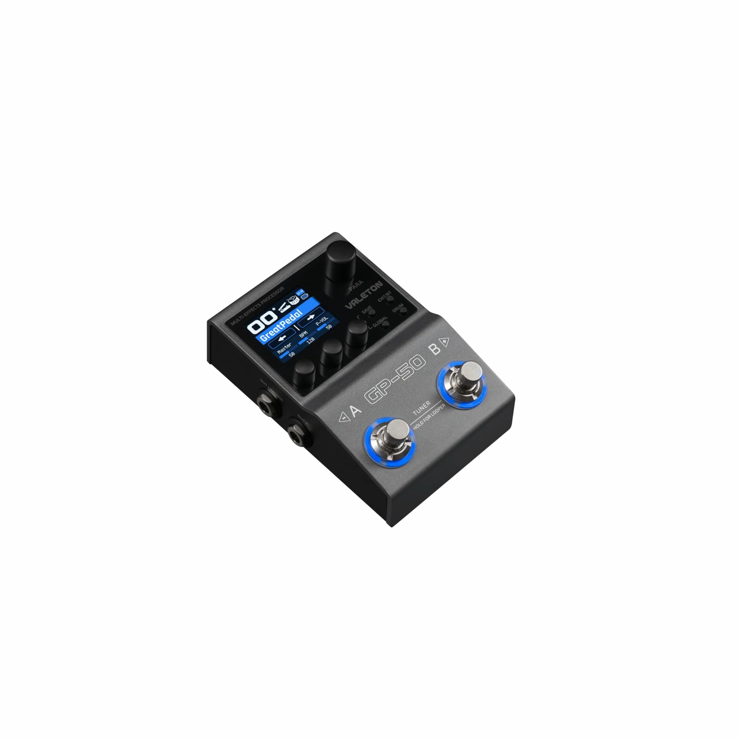 Valeton GP-50 gitarowy z wieloma efektami ze wzmacniaczami, Cab Sims, FX, Looper, Tuner i audio USB