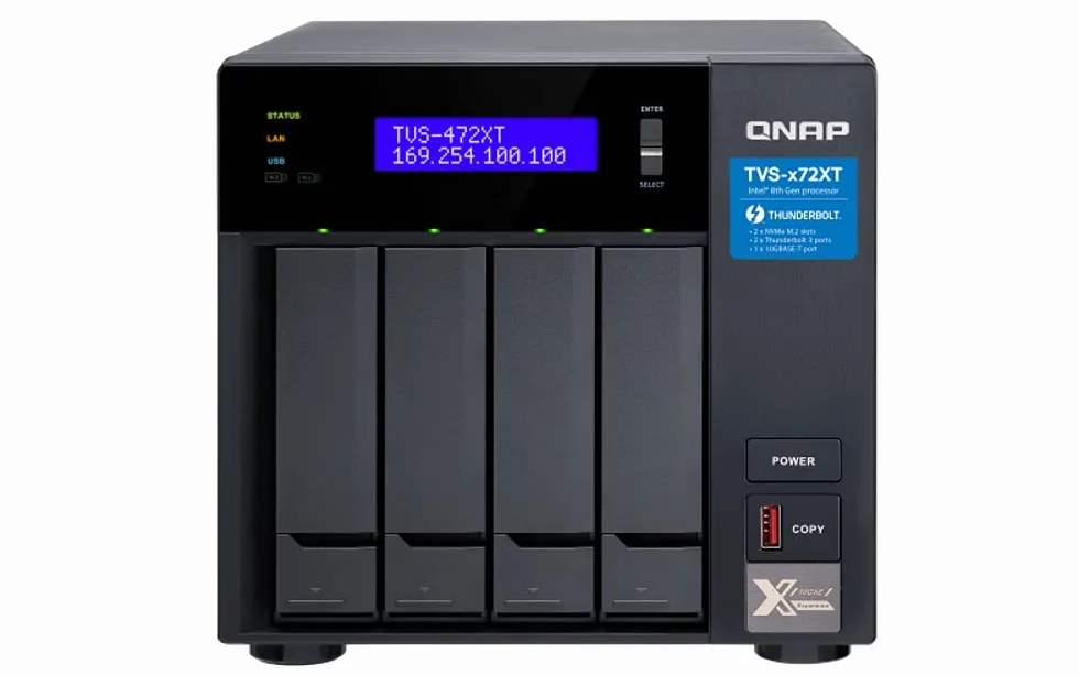 Qnap TVS-472XT-i3-4G 4-Bay-Desktop NAS obudowa na serwer, único