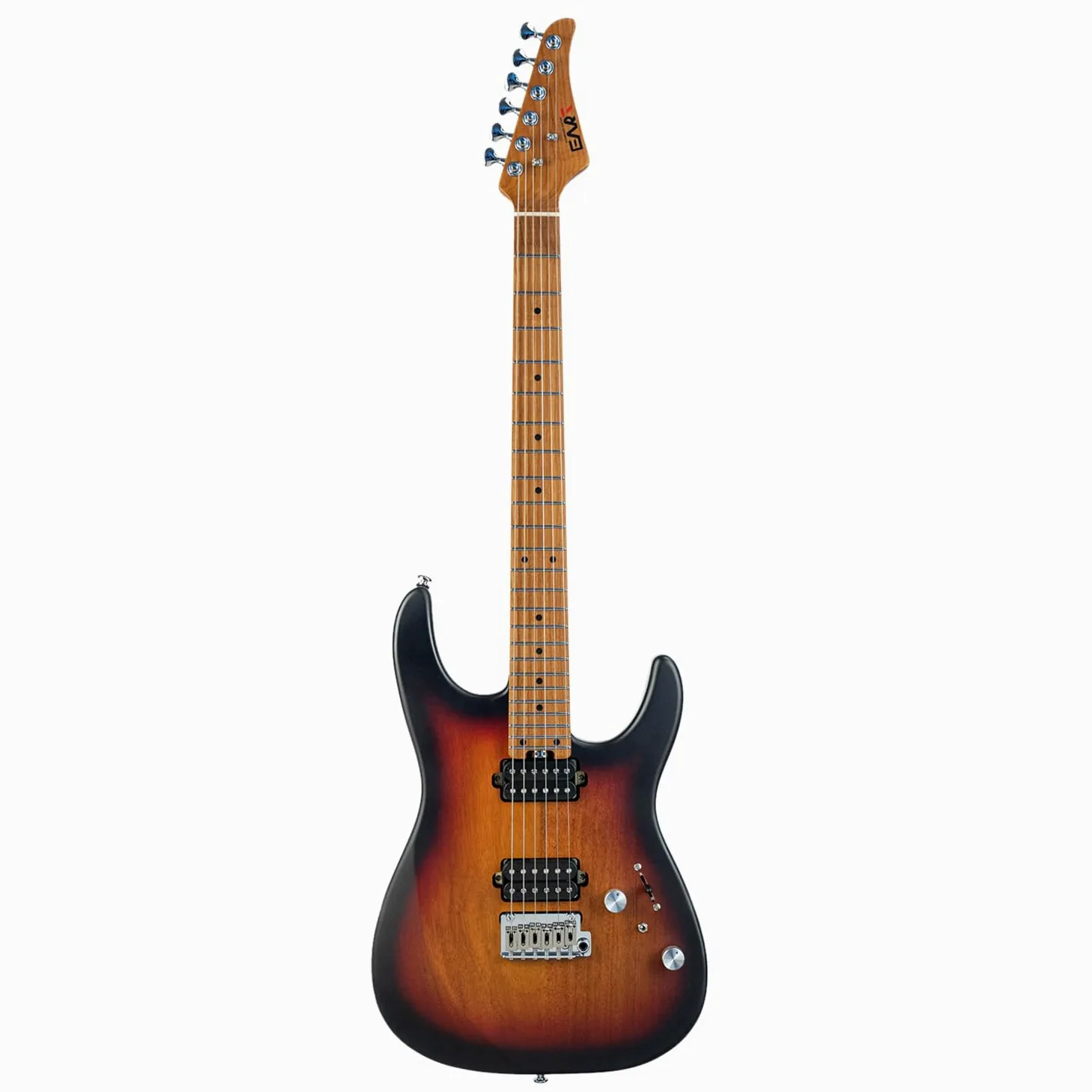 EART 6-strunowa gitara elektryczna z masywnym korpusem EYP-OMNI24 z palonym dębowym fornirem Bookmatched, zestaw wzmacniaczy Artones-Hh-Y dla kreatywnych młodych muzyków (Sunburst)