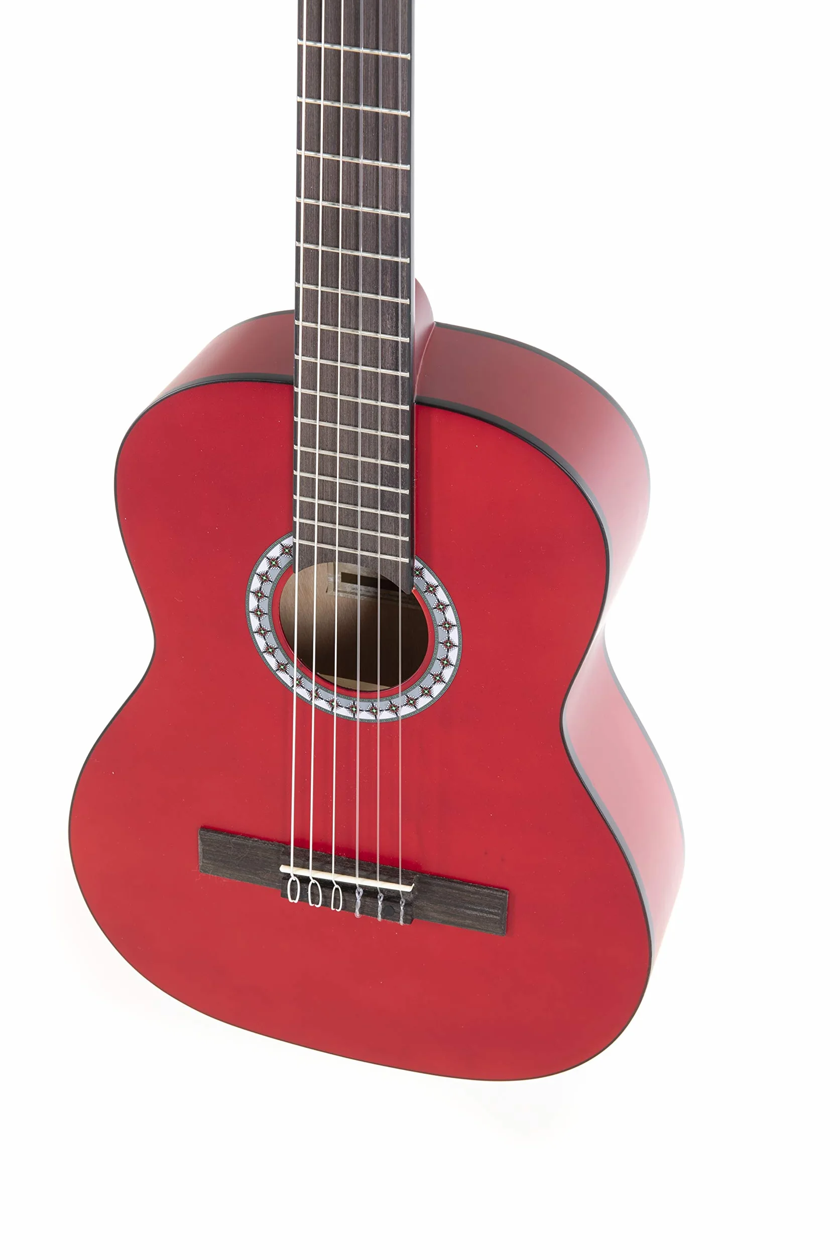 GEWA gitara klasyczna Basic 1/2, korpus lipa, podstrunnica drewno pakkaholz, chromowane maszynki, czerwony
