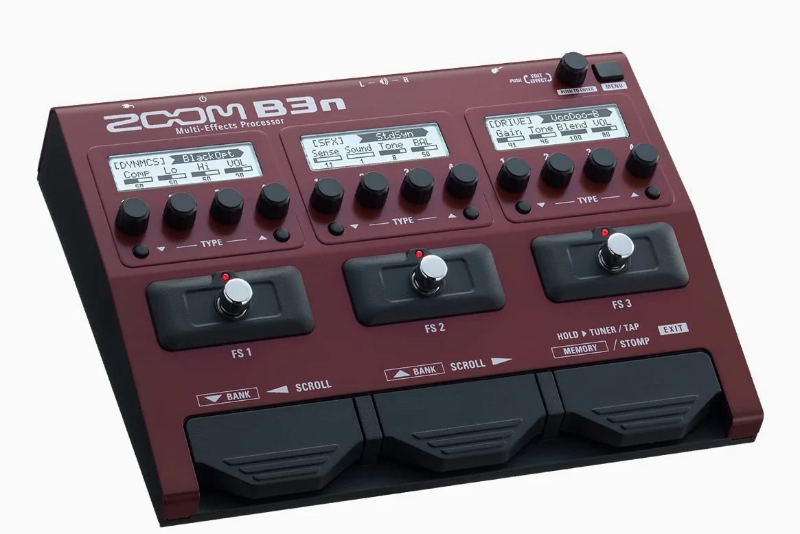 Zoom B3n Procesor Multi Effect do gitary basowej, czarny