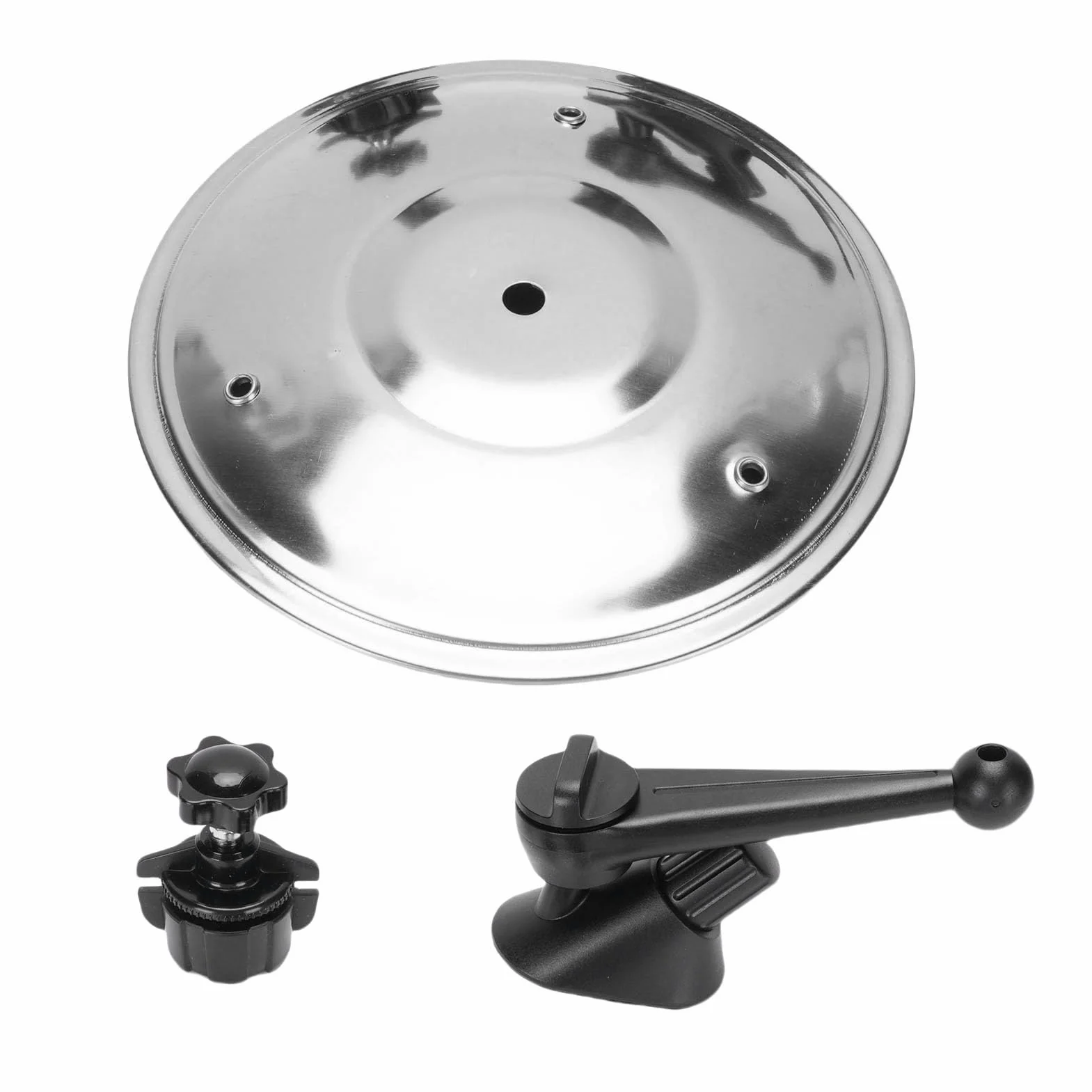 RiToEasysports CARMAC CYMBAL AIR AIR CENT MINI DRUM CYMBAL CLIPON Rodzaj Pulpitów Samochodowych z Regulowanym Stopem ABS ABS dla Miłośników Muzyki Perkusistów (SILVER)