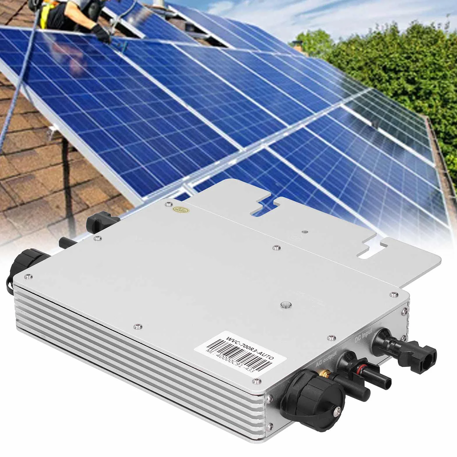 700W MPPT Solar Power Grid Tie Inverter IP65 NEMA3R Wodoodporny Wifi Control Micro Inverter Automatyczna Identyfikacja 120/230V DC do AC 230V Micro Inverter