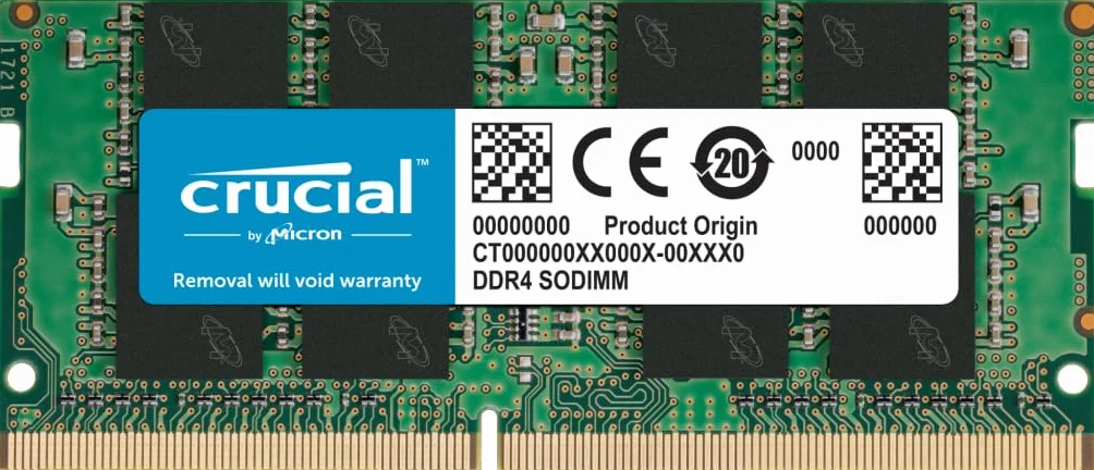 Crucial CT16G4SFRA266 16 GB (DDR4, 2666 MT/s, PC4-21300, SODIMM, 260-pin) pamięć