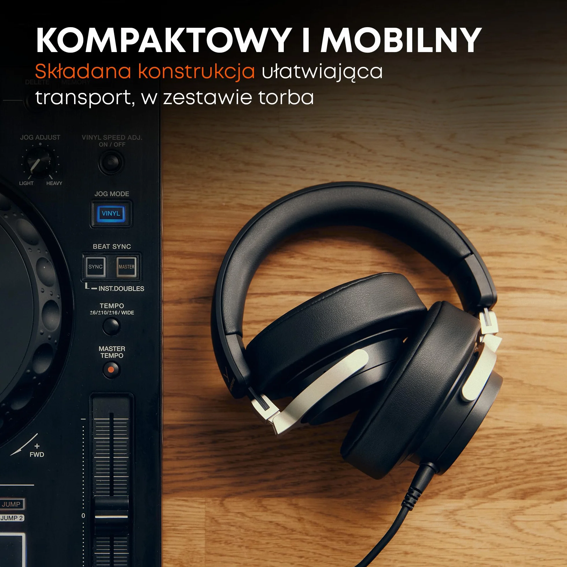 beyerdynamic DJ 300 PRO X CLUB profesjonalne słuchawki dla DJ 2 w 1, zmiana na słuchawki nauszne jako elastyczna funkcja stylu i użytkowania dla profesjonalnych DJ-ów