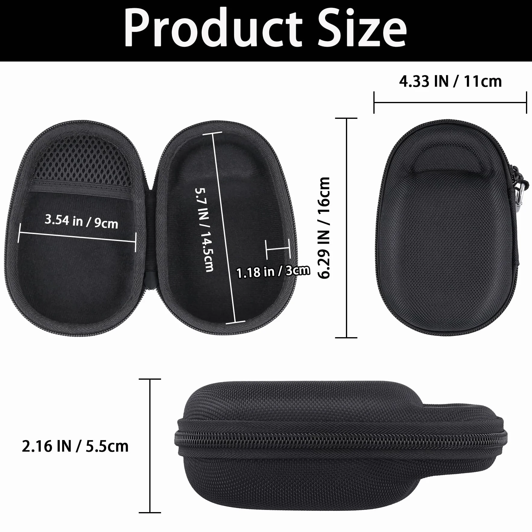 Aenllosi Etui do podróży zgodne z JBL Clip 5 Ultra przenośnym bezprzewodowym głośnikiem Bluetooth (tylko etui) (czarny)