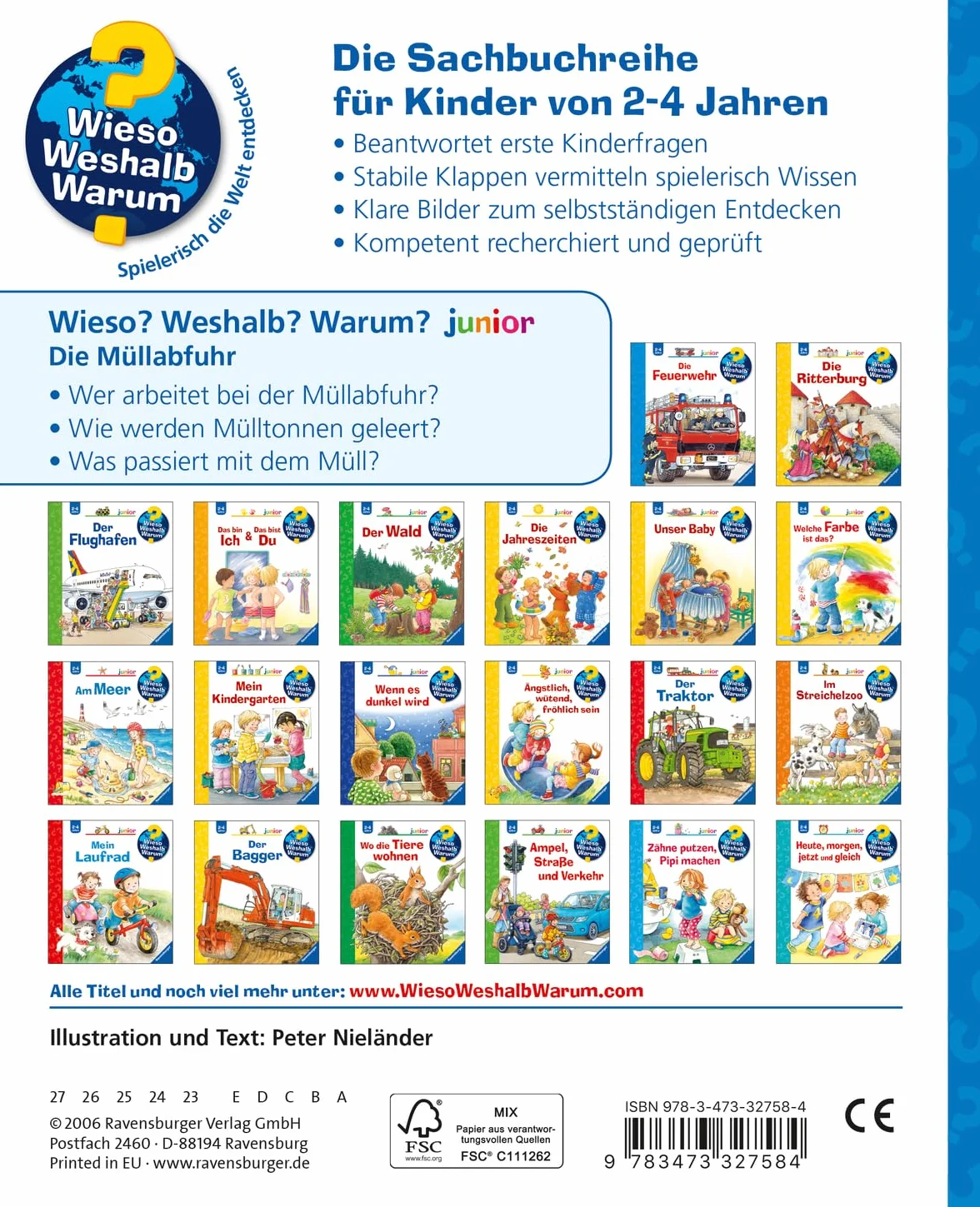 Wieso? Weshalb? Warum? junior, Band 16: Die Müllabfuhr: Wieso? Weshalb? Warum?