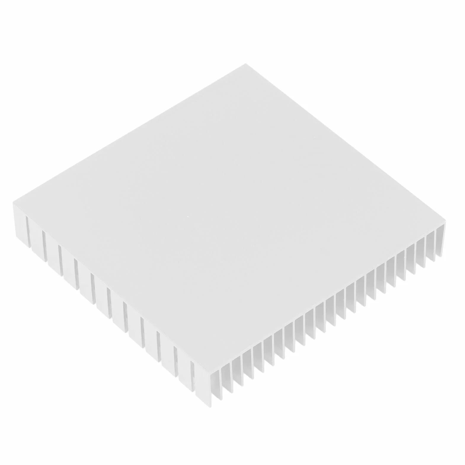 Aluminiowy radiator, uniwersalny mini 120 mm x 120 mm x 20 mm, moduł radiatora High Power do urządzeń półprzewodnikowych do CPU (biały)