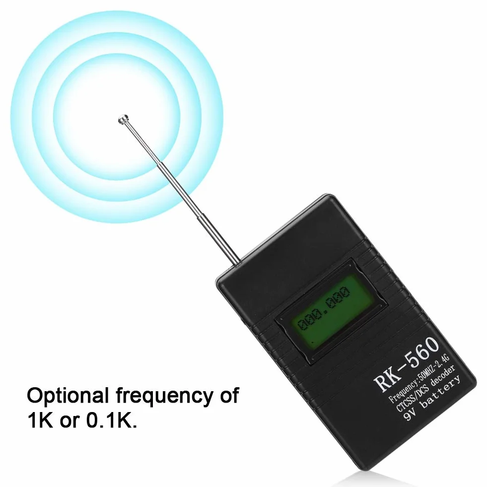 Dokładny Licznik Częstotliwości RK560 50 MHz 2,4 GHz Przenośny Ręczny Miernik Częstotliwości do Testowania Częstotliwości Radiowej Rk 560 Rike Rk 560 RK560 Dokładny Przenośny