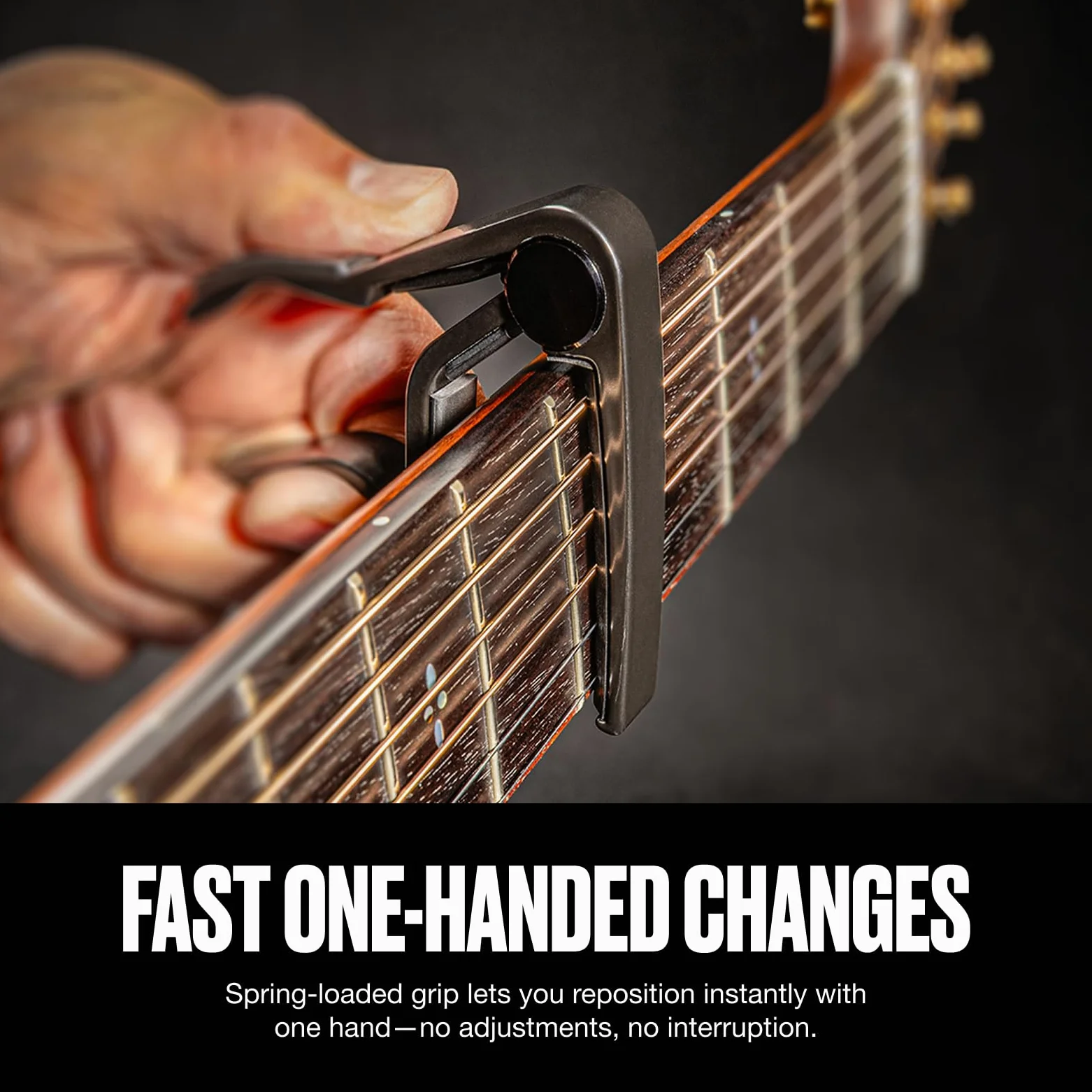 Dunlop Trigger Capodaster 83 CB Curved, Black - Kapodaster