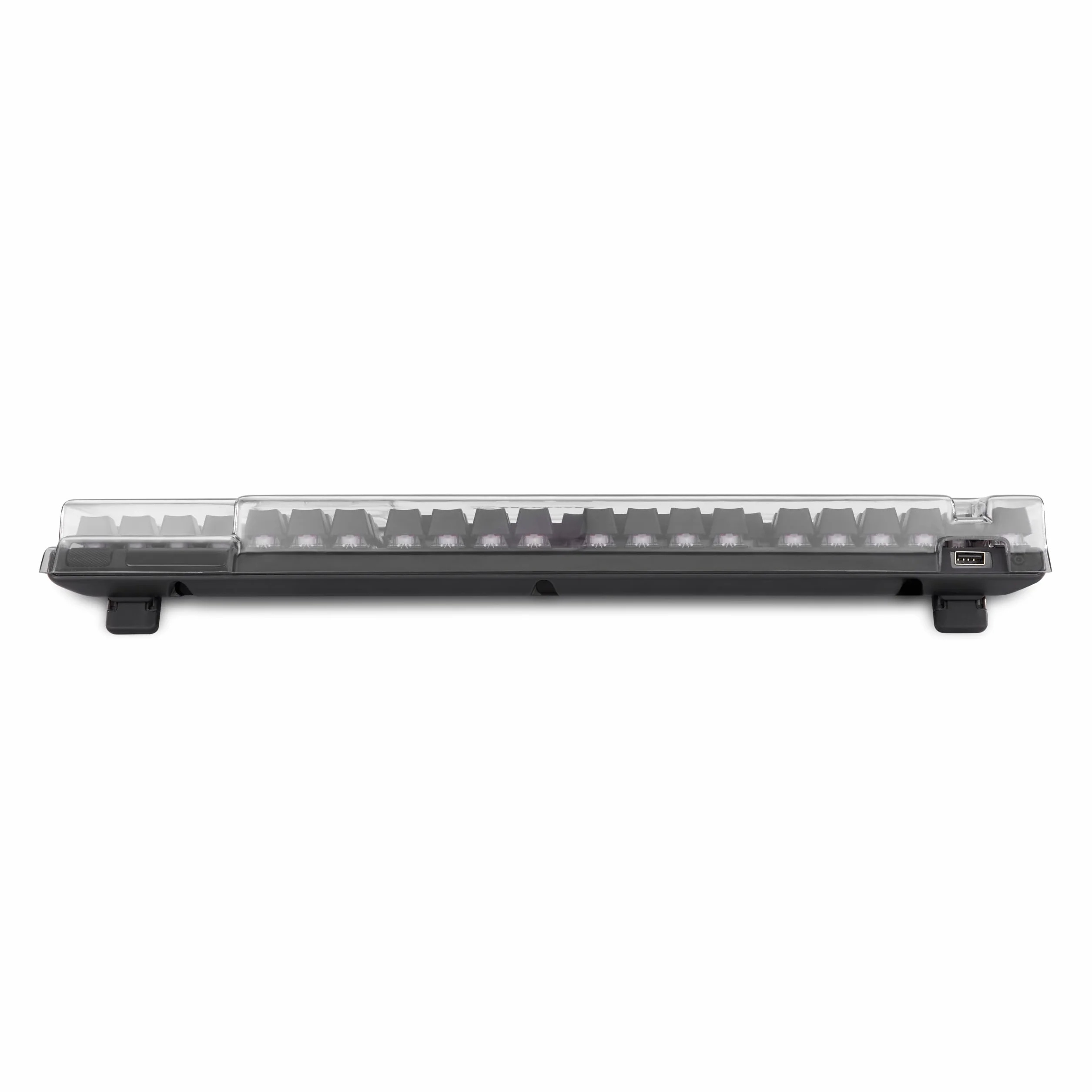 Decksaver Pokrowiec na klawiaturę serii SteelSeries Apex 7 i Apex Pro - Etui ochronne Smoke/Transparent Made in UK