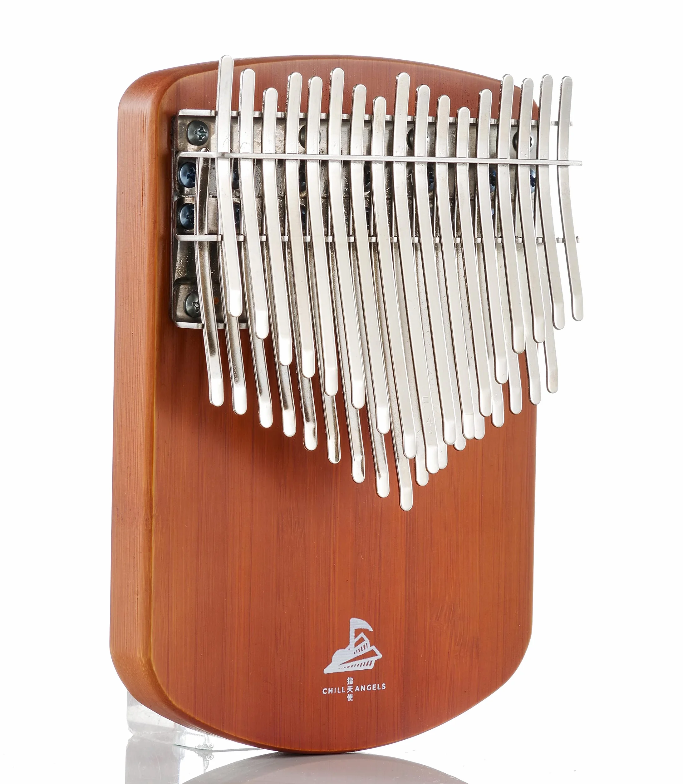 Chill Angels Kalimba 34 klawisze C-tuned kciuk fortepian dwuwarstwowe płaskie instrumenty muzyczne