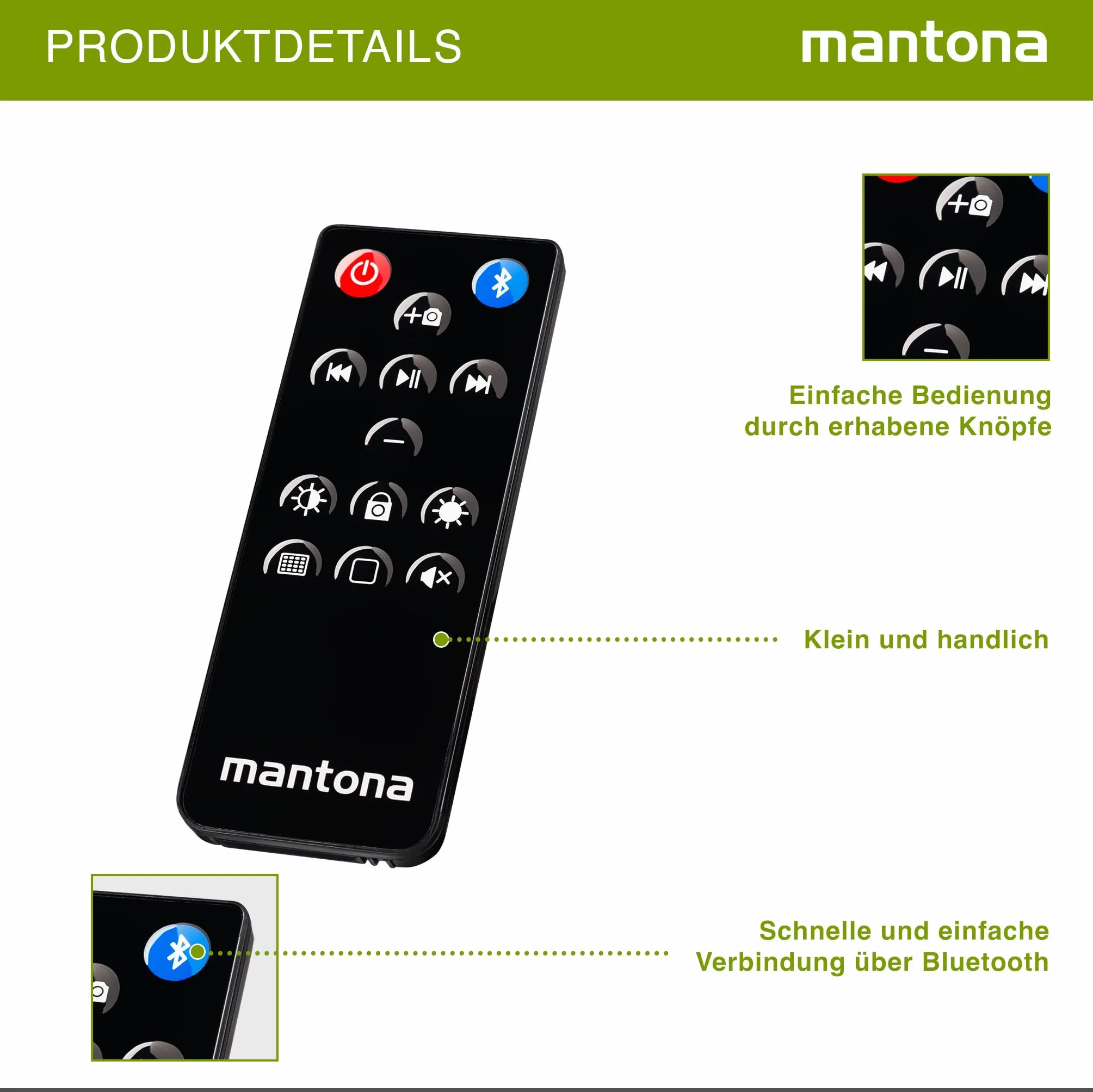 mantona Pilot zdalnego sterowania do iPhone'a/iPada