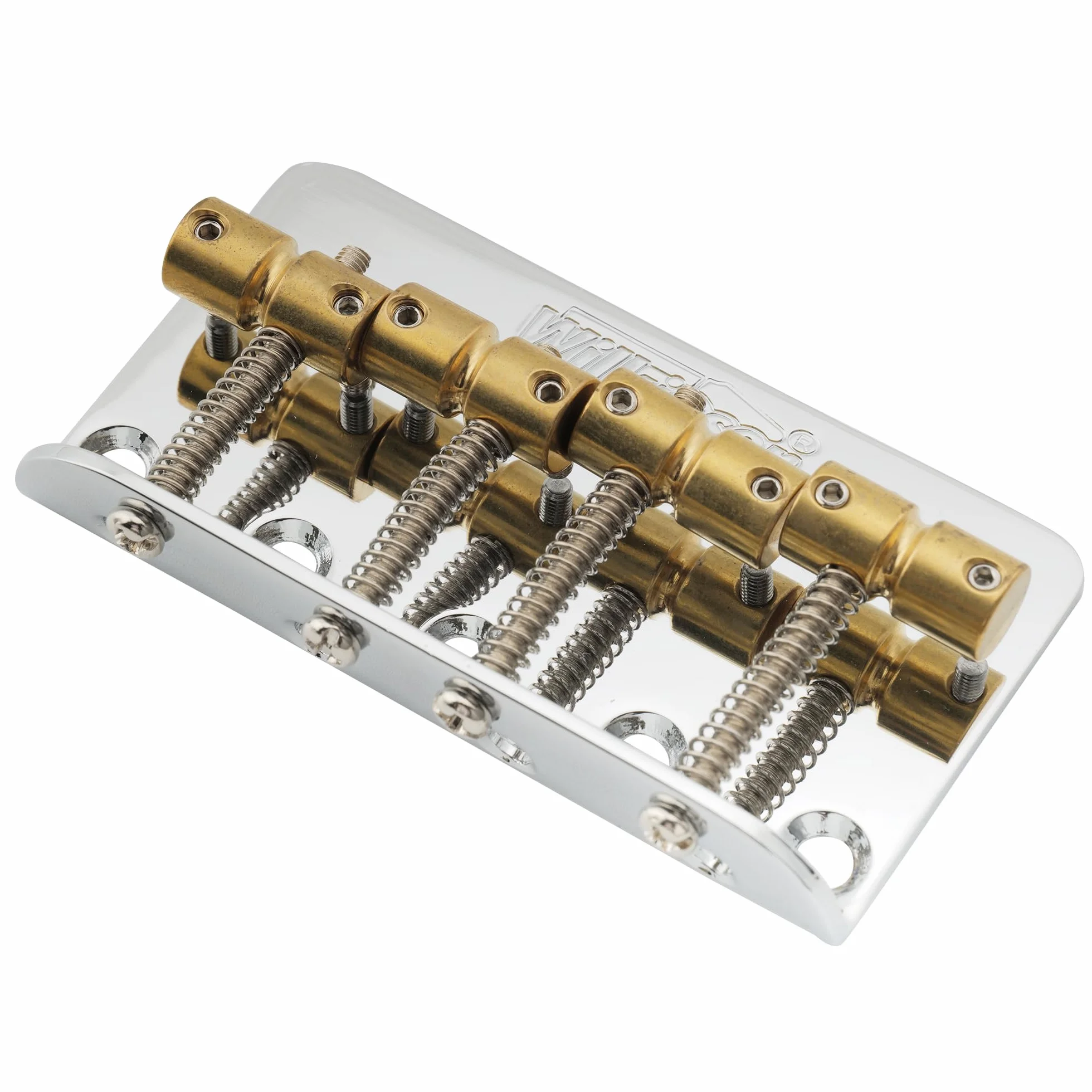 Wilkinson WBBC Vintage 4-strunowy mostek basowy mosiężne siodełka do Fender Jazz Precision Bass, chrom
