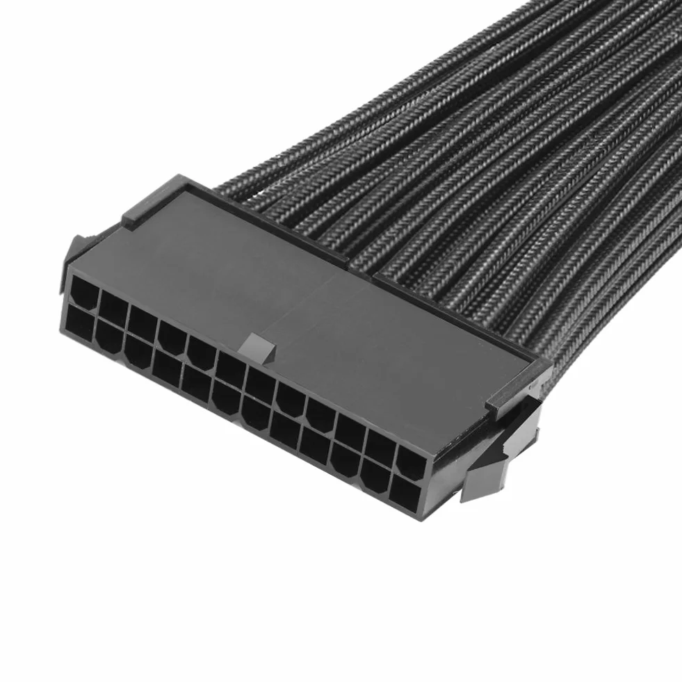 J&D ATX 24-pinowy kabel przedłużający zasilacza płyty głównej, 12 cali