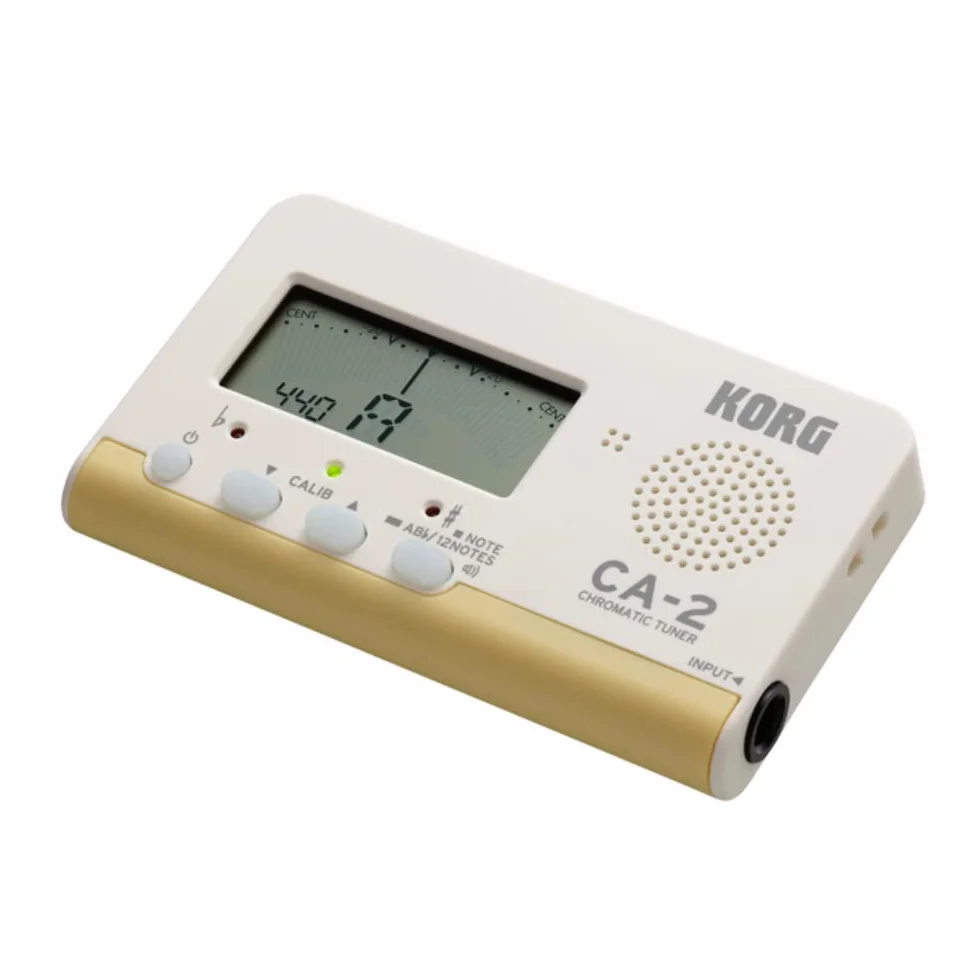 KORG CA-2 chromatyczny cyfrowy tuner do instrumentów strunnych biały