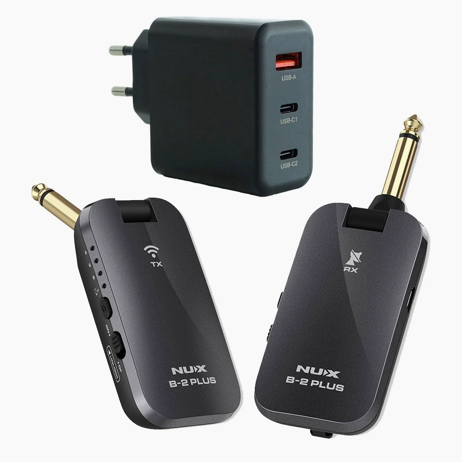 Nux B2-Plus bezprzewodowy system do gitary z zasilaczem keepdrum
