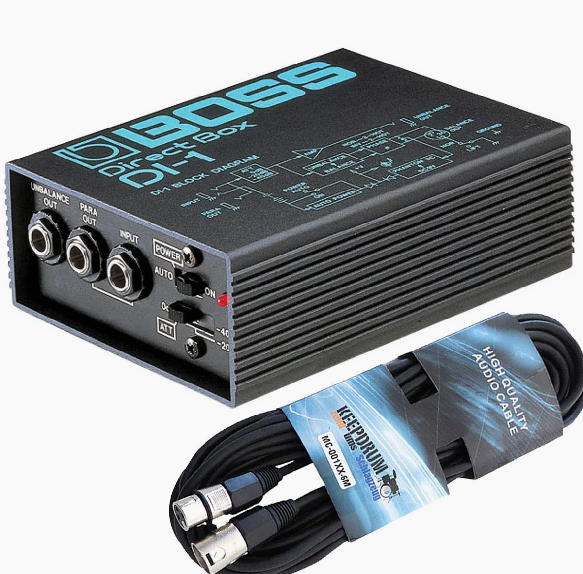 Boss DI-1 aktywne pudełko DI-Box Direct Box + kabel XLR