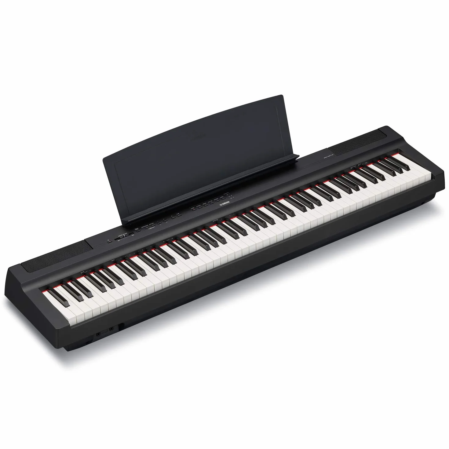 Yamaha P-125 przenośne pianino cyfrowe - smukłe, dynamiczne i mocne, dla hobbystów i początkujących, czarne