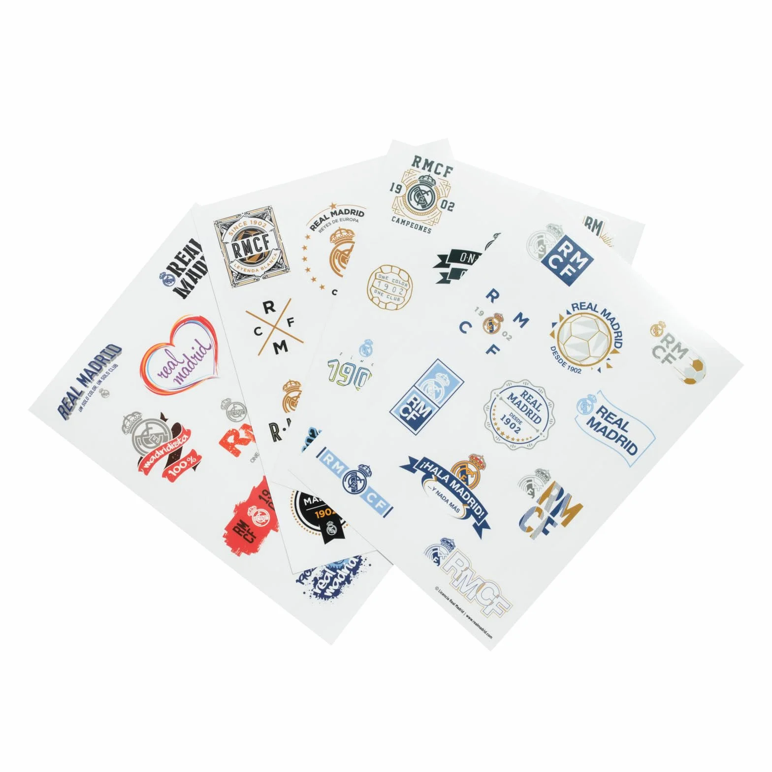 Grupo Erik Stickers Real Madrid Merchandise | Waterproof & Removable Laptop Stickers For Adults & For Children | Real Madrid Gifts For Boys