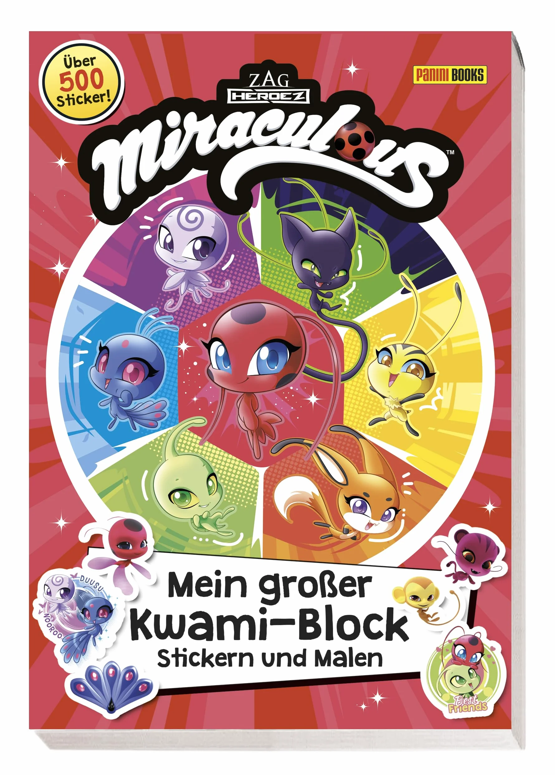 Miraculous: Mein großer Kwami-Block - Stickern und Malen: Sticker- und Malblock