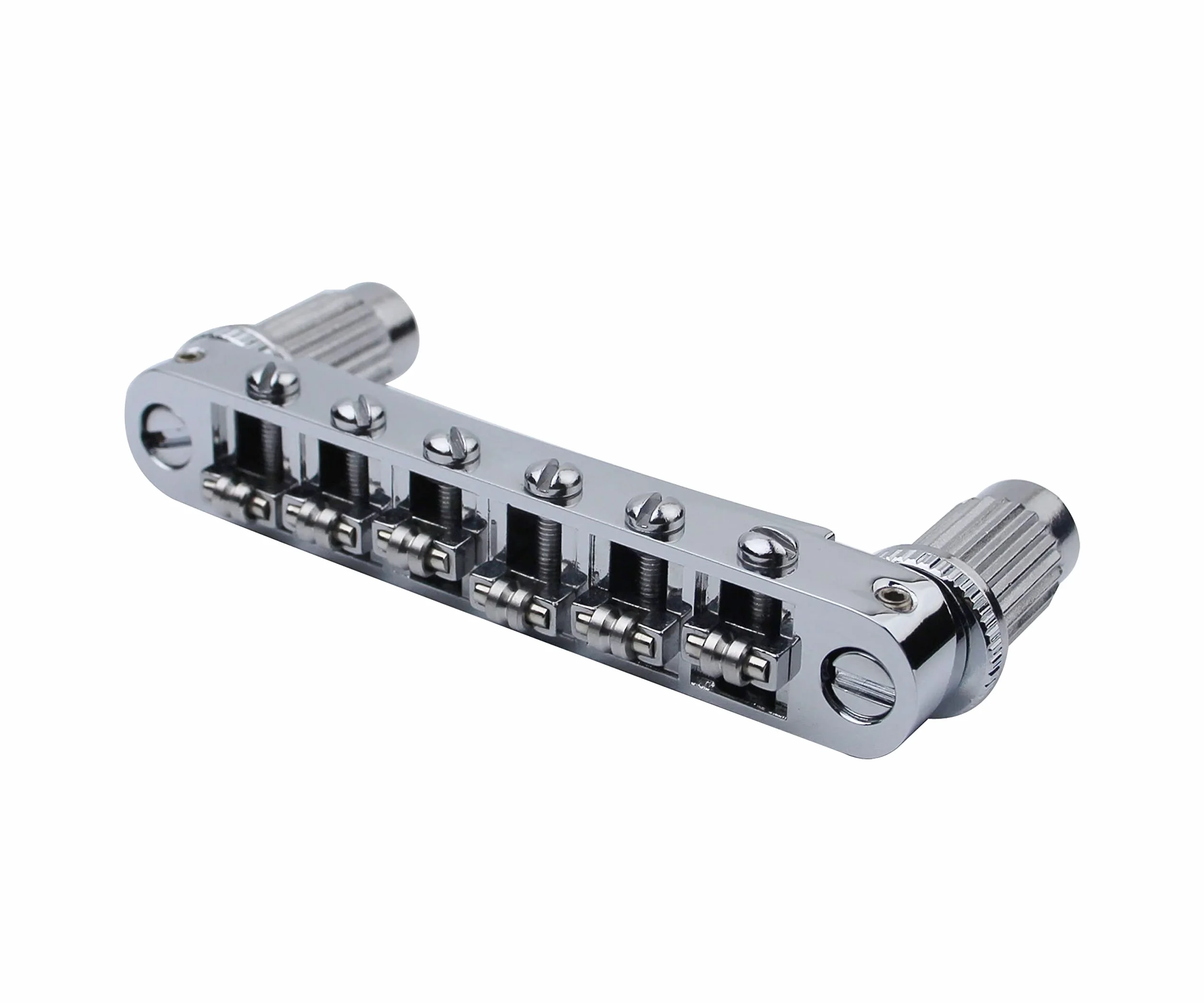 Guyker Tune-O-Matic Bridge and Stop Bar Tailpiece Combo GS001 GM005 Chrom do Gitary Elektrycznej LP SG EPI 6-strunowej